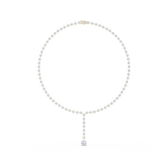 27.65 Ct Natural Diamond Tennis Necklace – I SI1