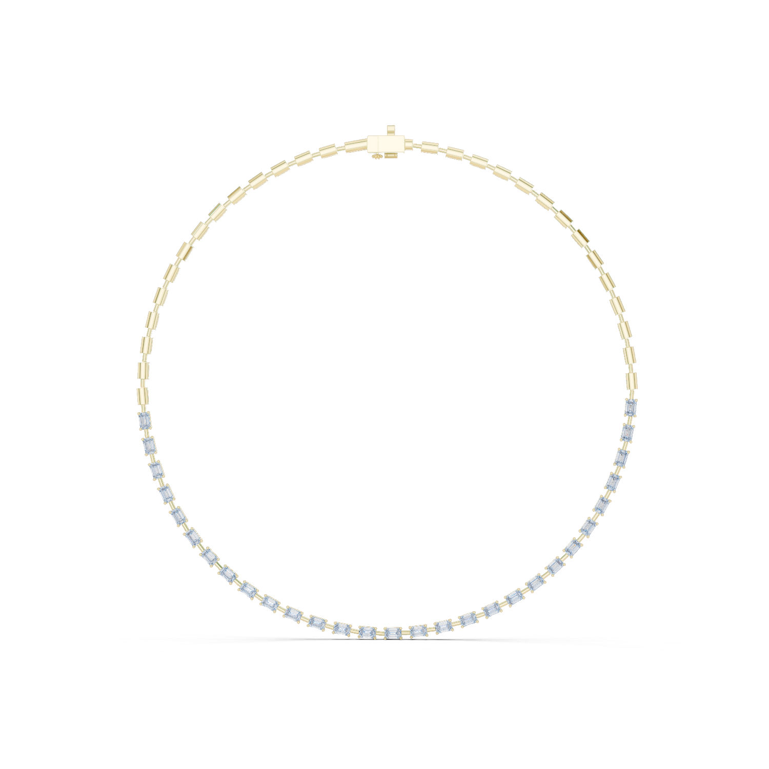 3.35 Ct Natural Diamond Tennis Necklace – EF/VS