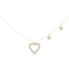0.484 Carat Natural Diamond Pendant Necklace – GH Color, VS Clarity