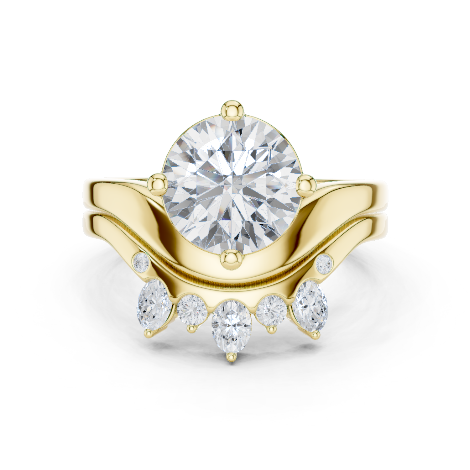 2.83 Ct Natural Diamond Engagement Ring H VS1