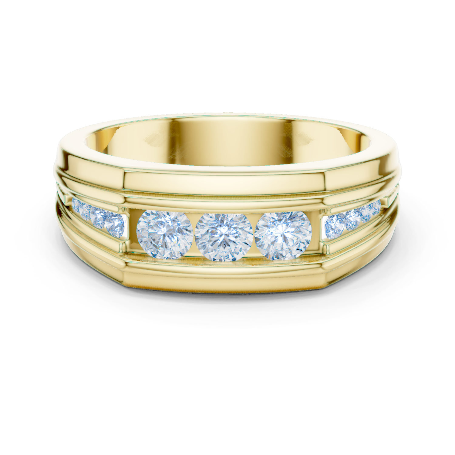 Natural Diamond Men’s Ring – 0.585ct GH/VS Signature Luxury