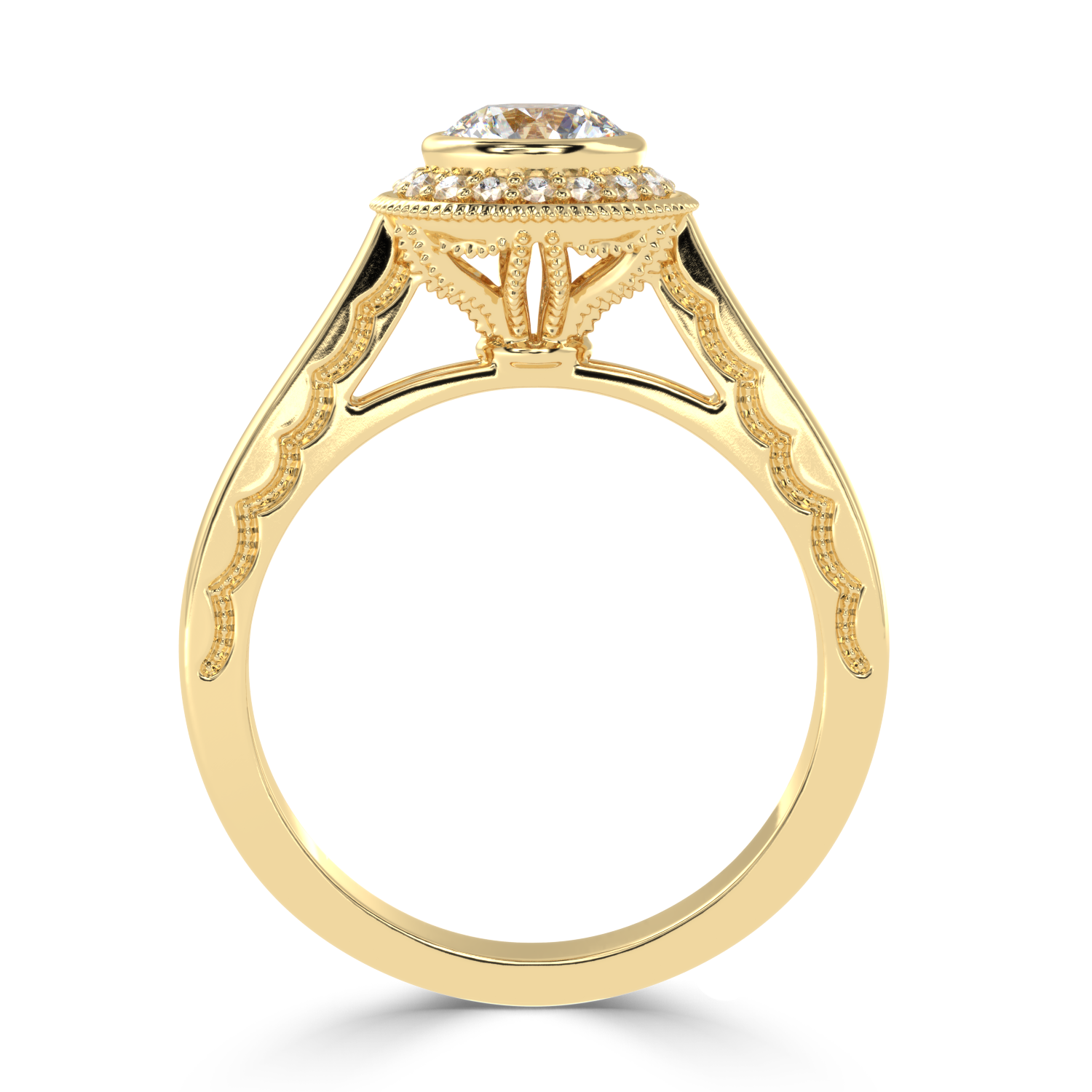 0.78 Carat H Color VS1 Clarity Diamond Studded Natural Diamond Ring.