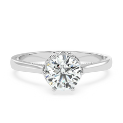 0.88 Carat G Color VS1 Clarity Diamond Studded Natural Diamond Ring