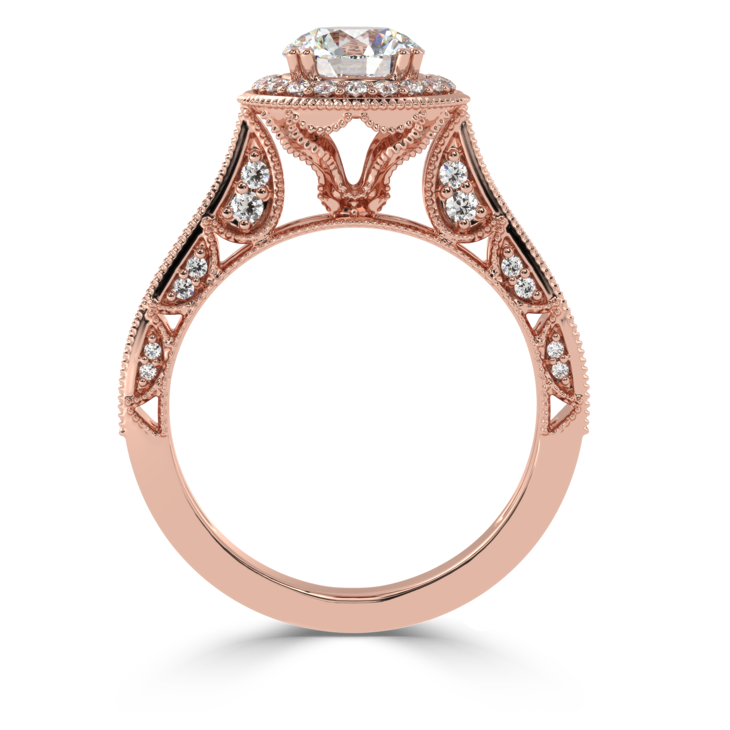 1.63 Carat H Color VS1 Clarity Diamond Studded Natural Diamond Ring.