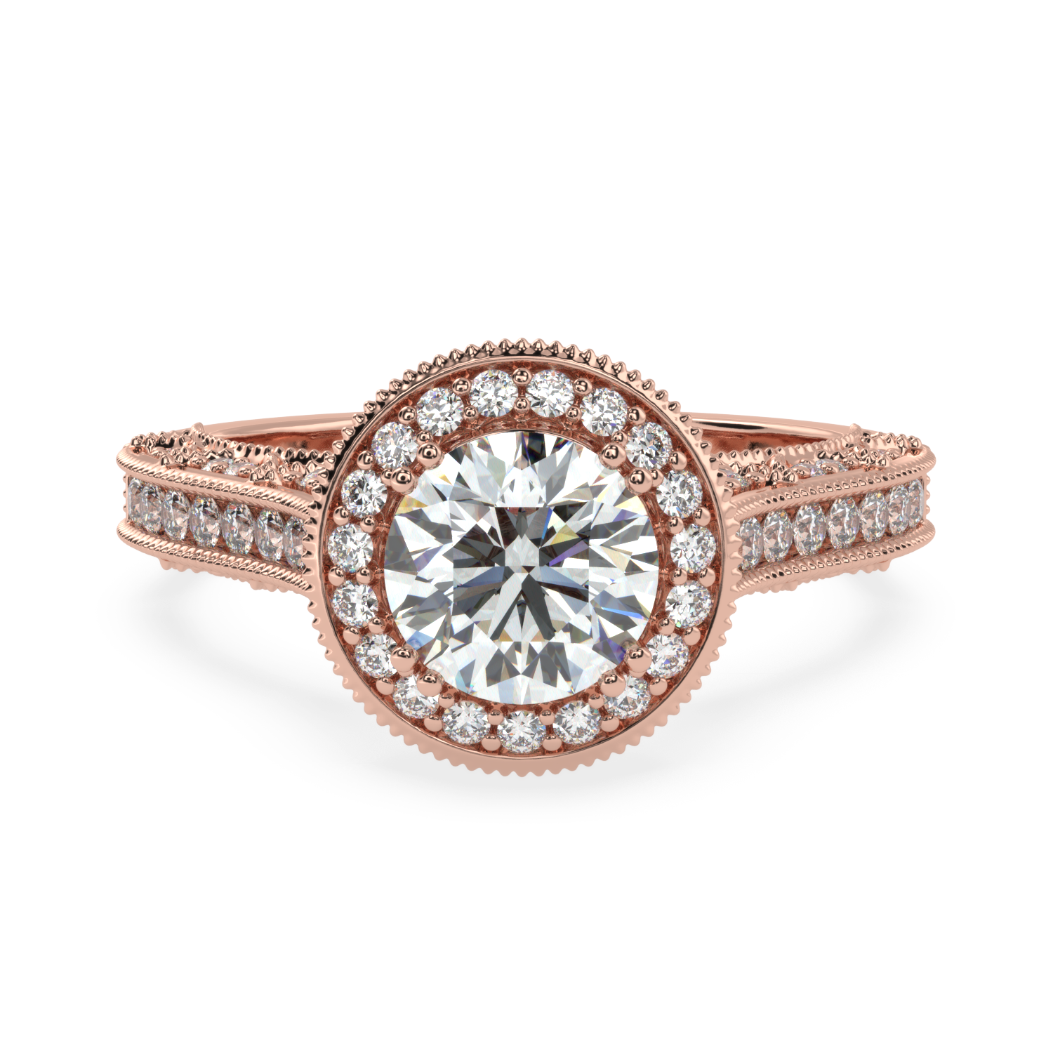 1.63 Carat H Color VS1 Clarity Diamond Studded Natural Diamond Ring.