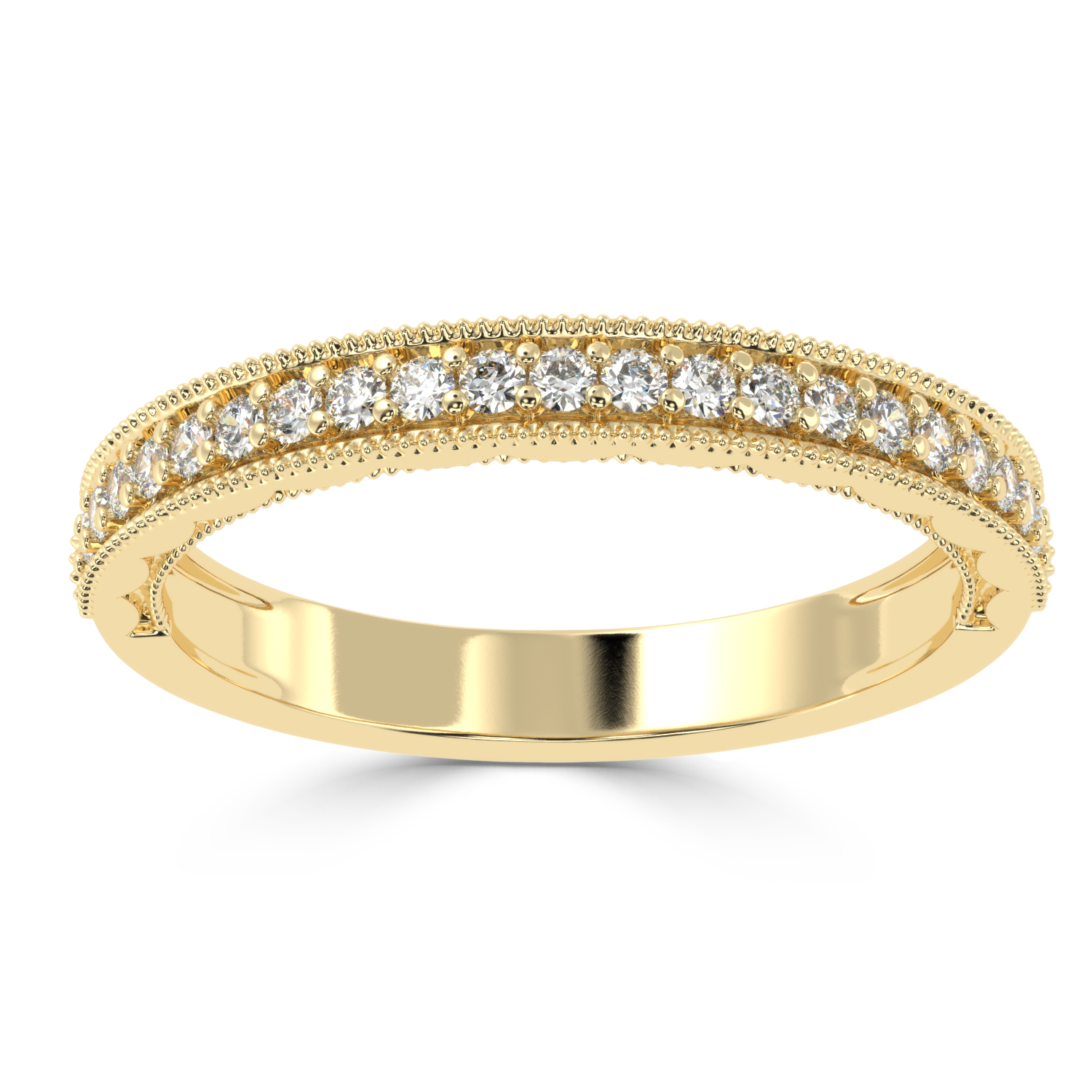 0.21 Carat H Color VS1 Clarity Diamond Studded Natural Diamond Ring.