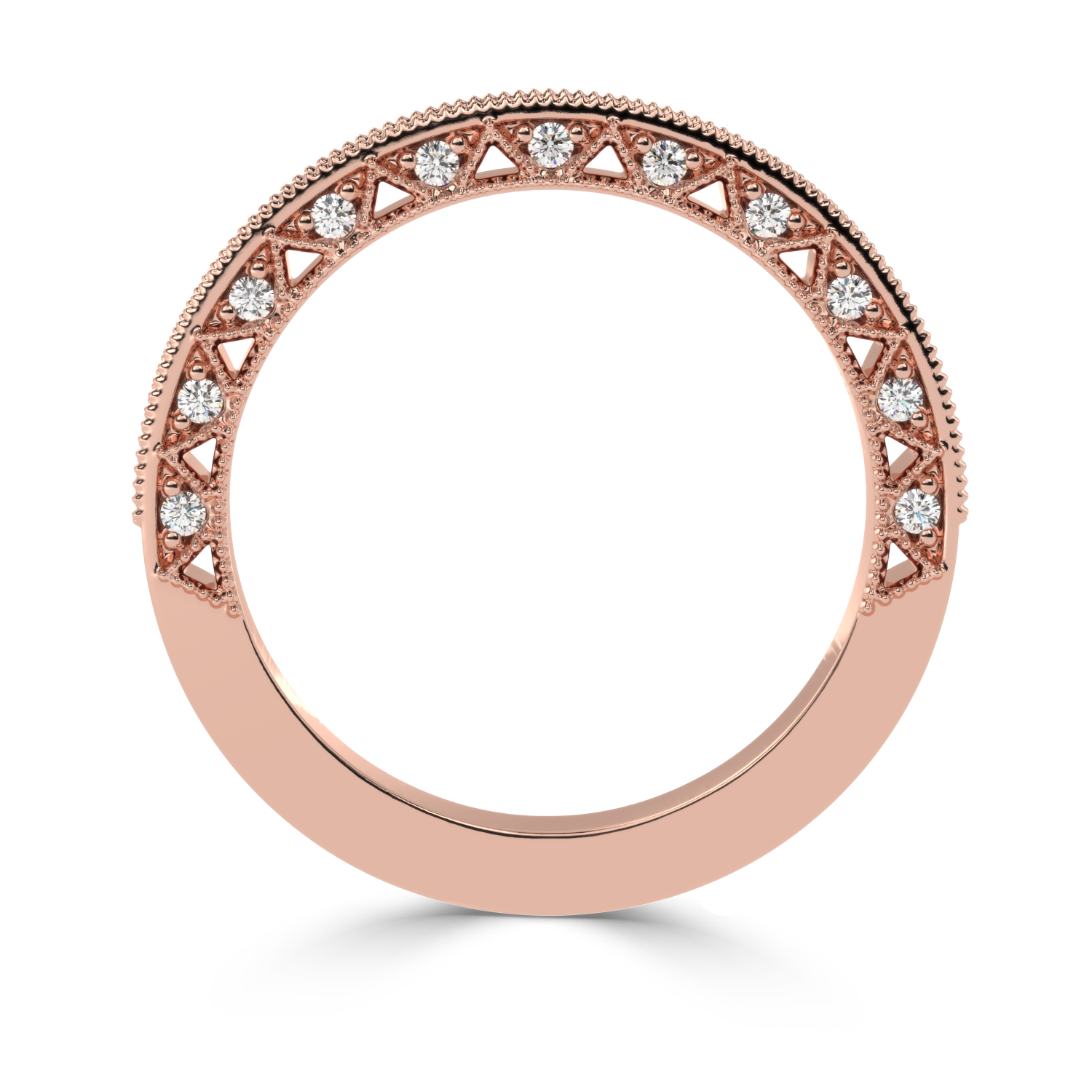 0.34 Carat H Color VS1 Clarity Diamond Studded Natural Diamond Ring.