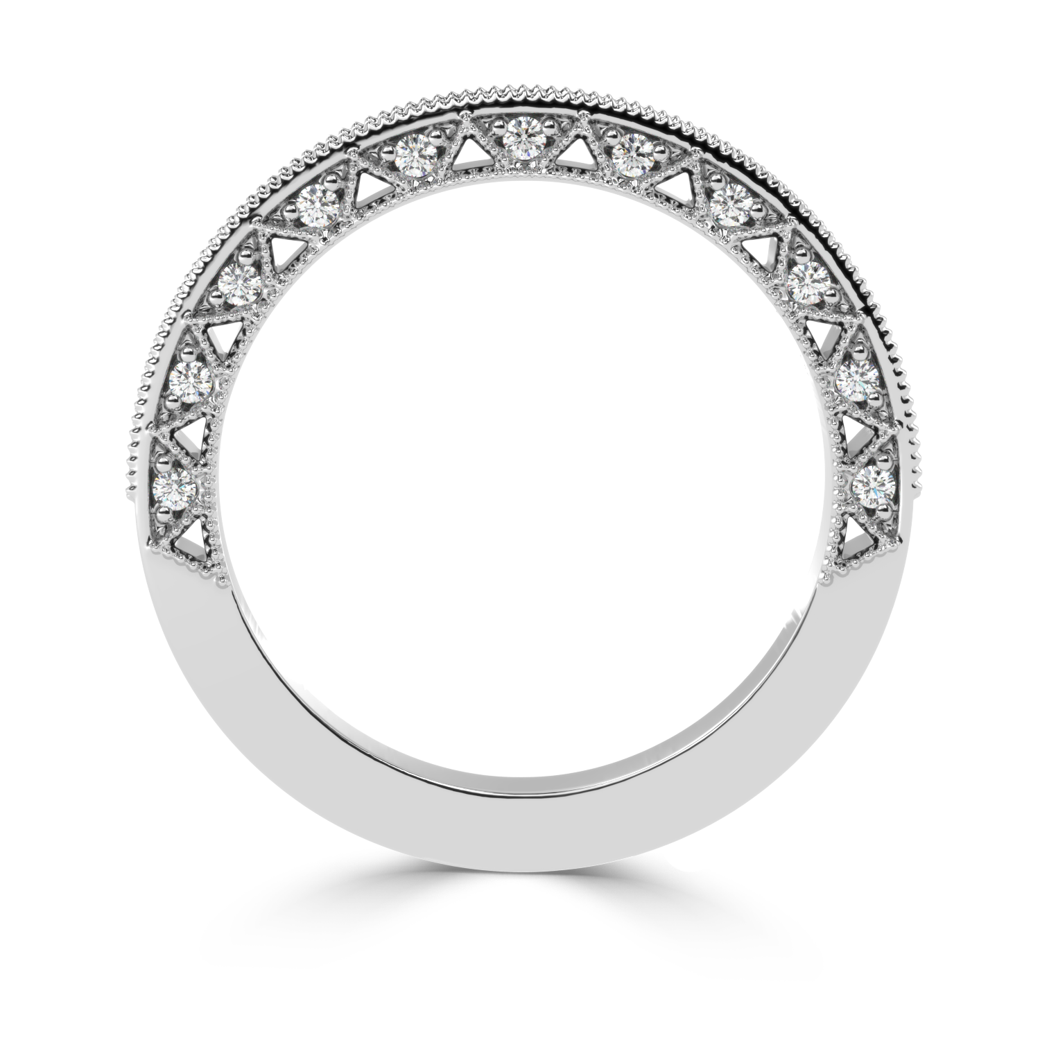 0.34 Carat H Color VS1 Clarity Diamond Studded Natural Diamond Ring.