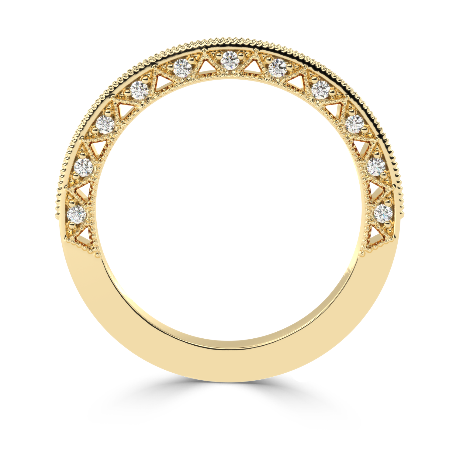 0.34 Carat H Color VS1 Clarity Diamond Studded Natural Diamond Ring.