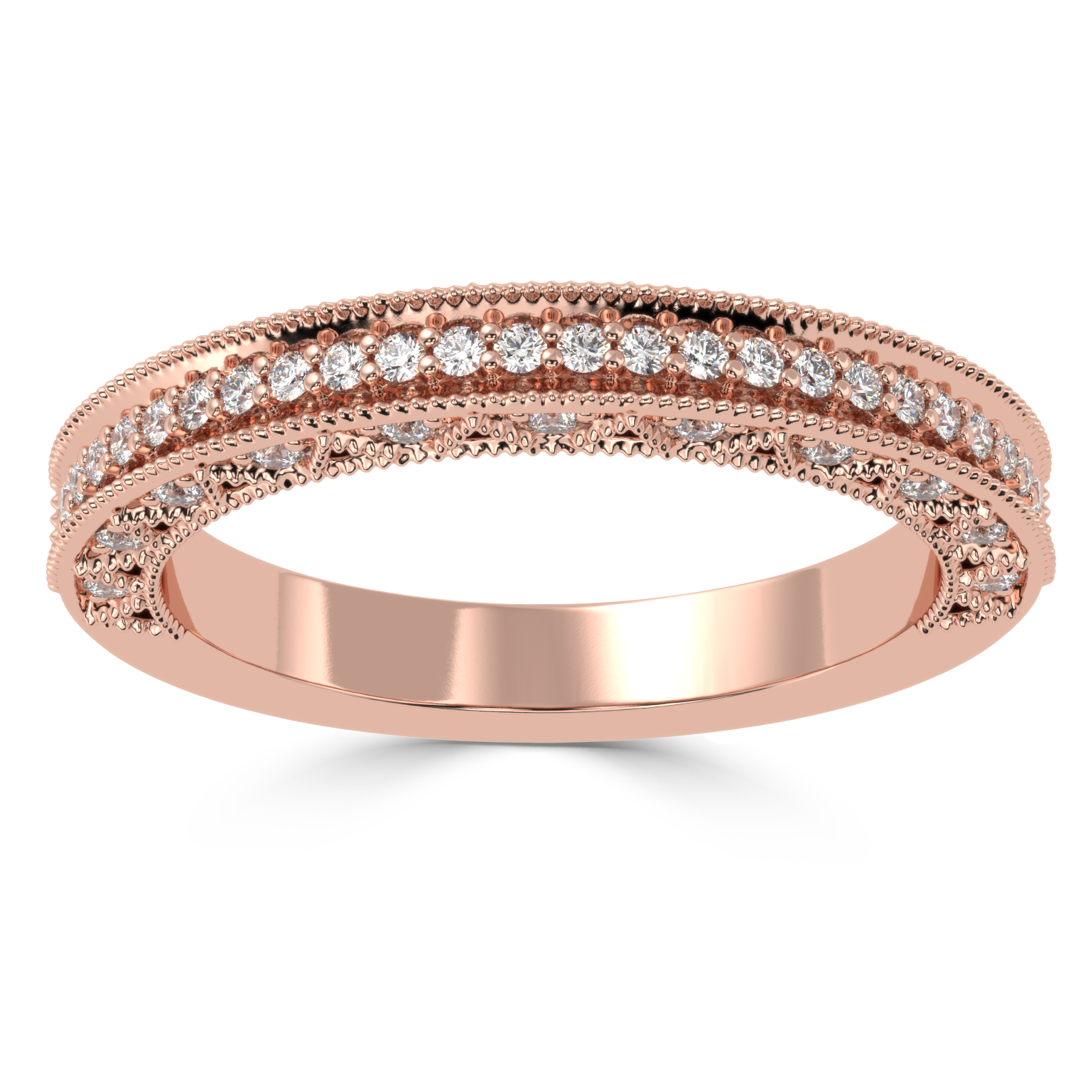 0.34 Carat H Color VS1 Clarity Diamond Studded Natural Diamond Ring.