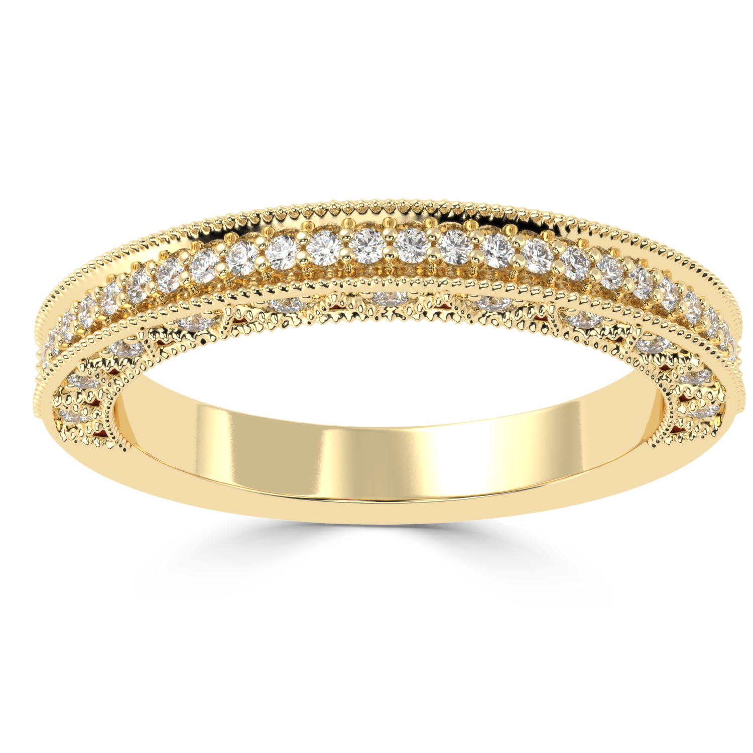 0.34 Carat H Color VS1 Clarity Diamond Studded Natural Diamond Ring.