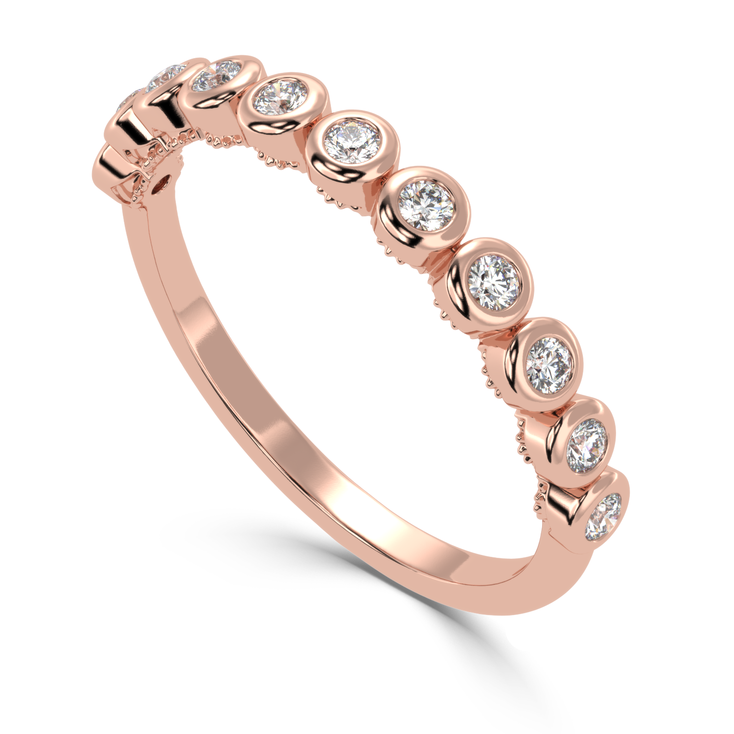 0.23 Carat H Color VS1 Clarity Diamond Studded Natural Diamond Ring.