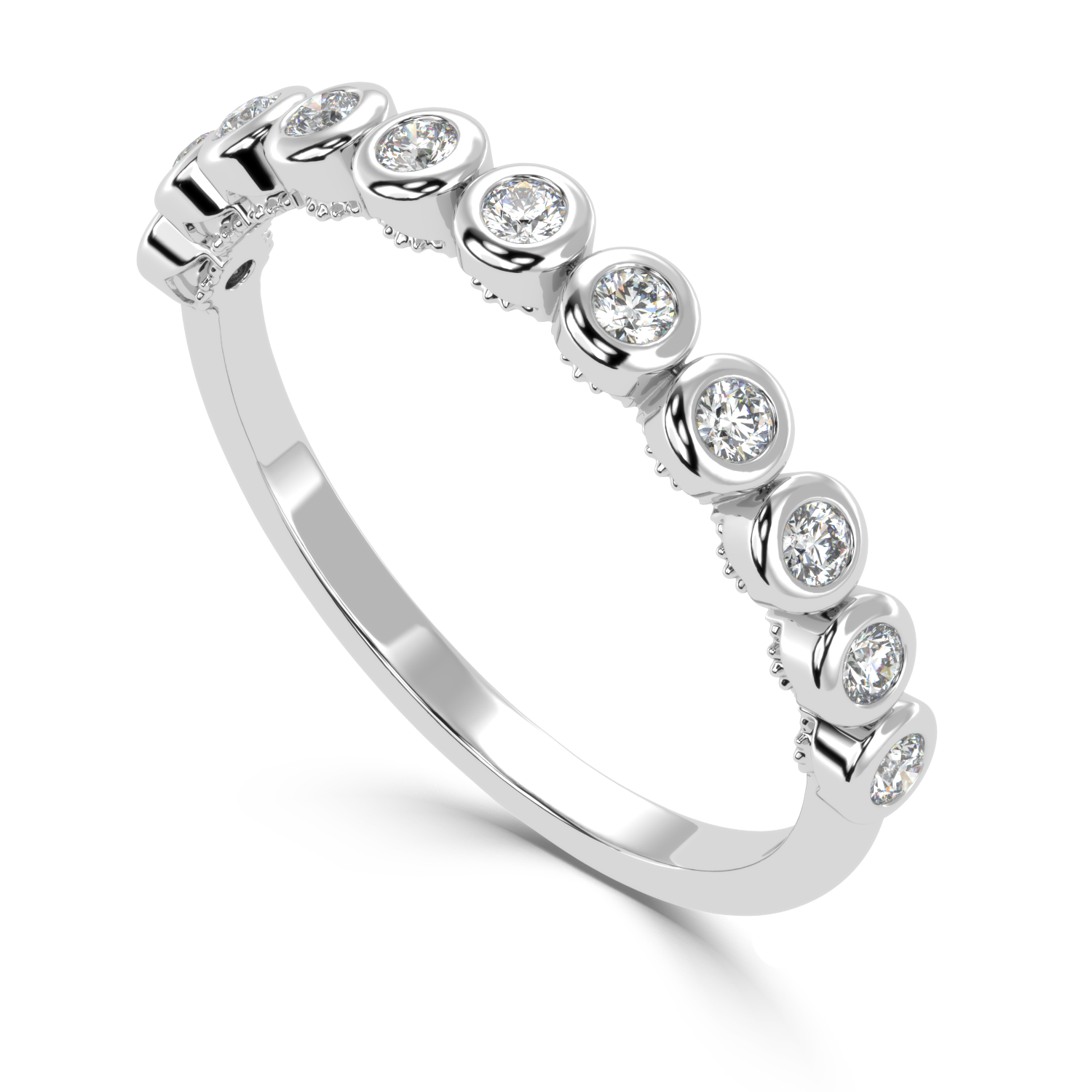 0.23 Carat H Color VS1 Clarity Diamond Studded Natural Diamond Ring.