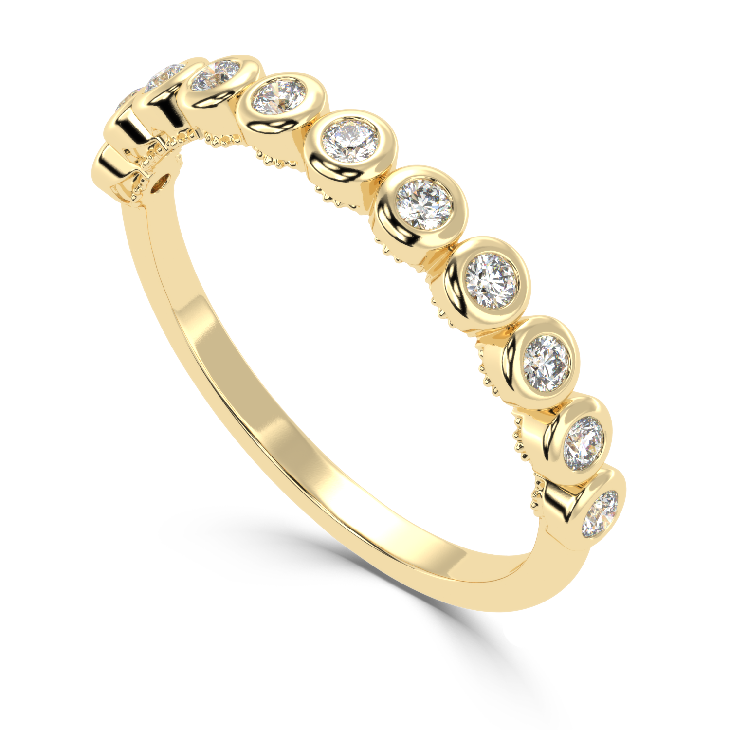 0.23 Carat H Color VS1 Clarity Diamond Studded Natural Diamond Ring.