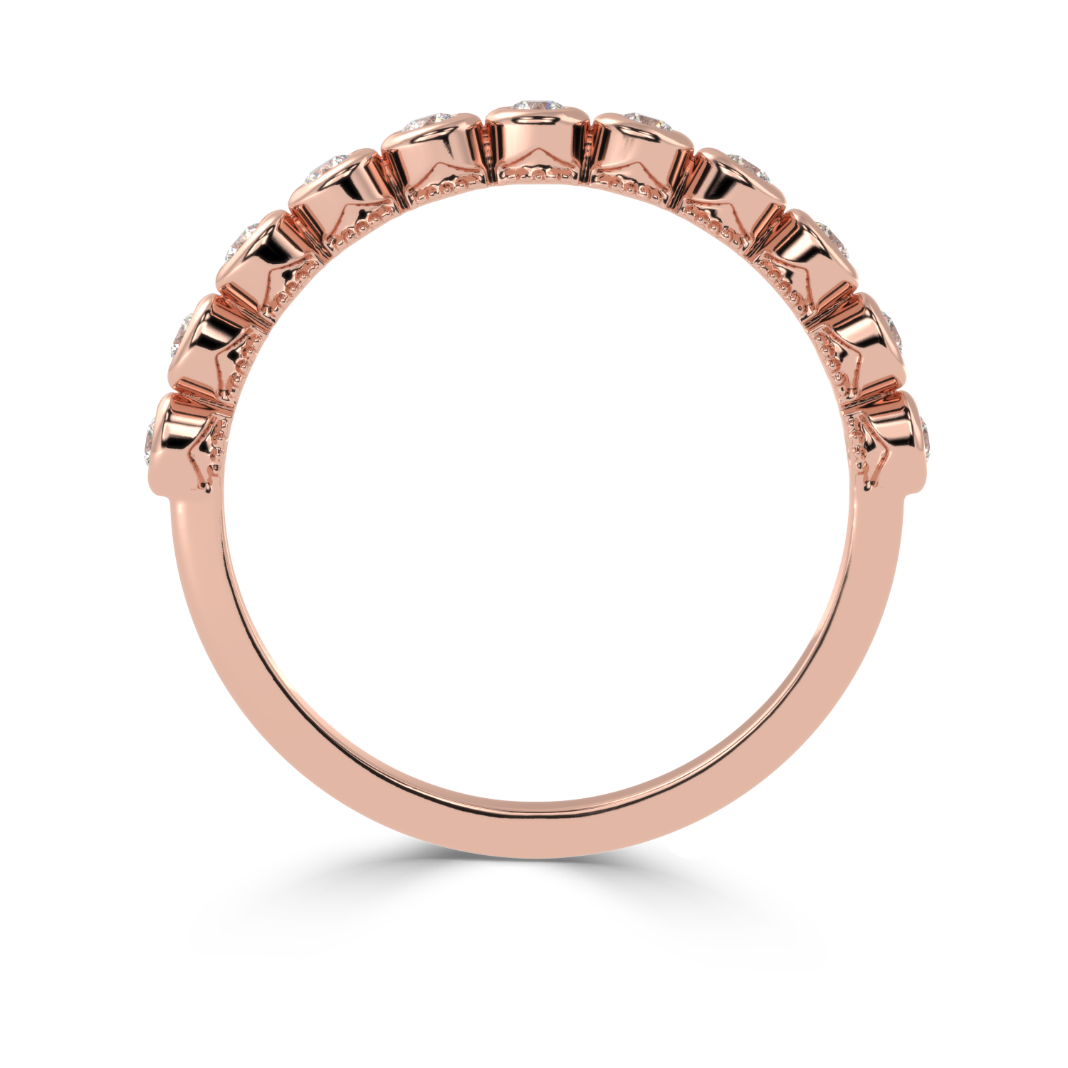 0.23 Carat H Color VS1 Clarity Diamond Studded Natural Diamond Ring.