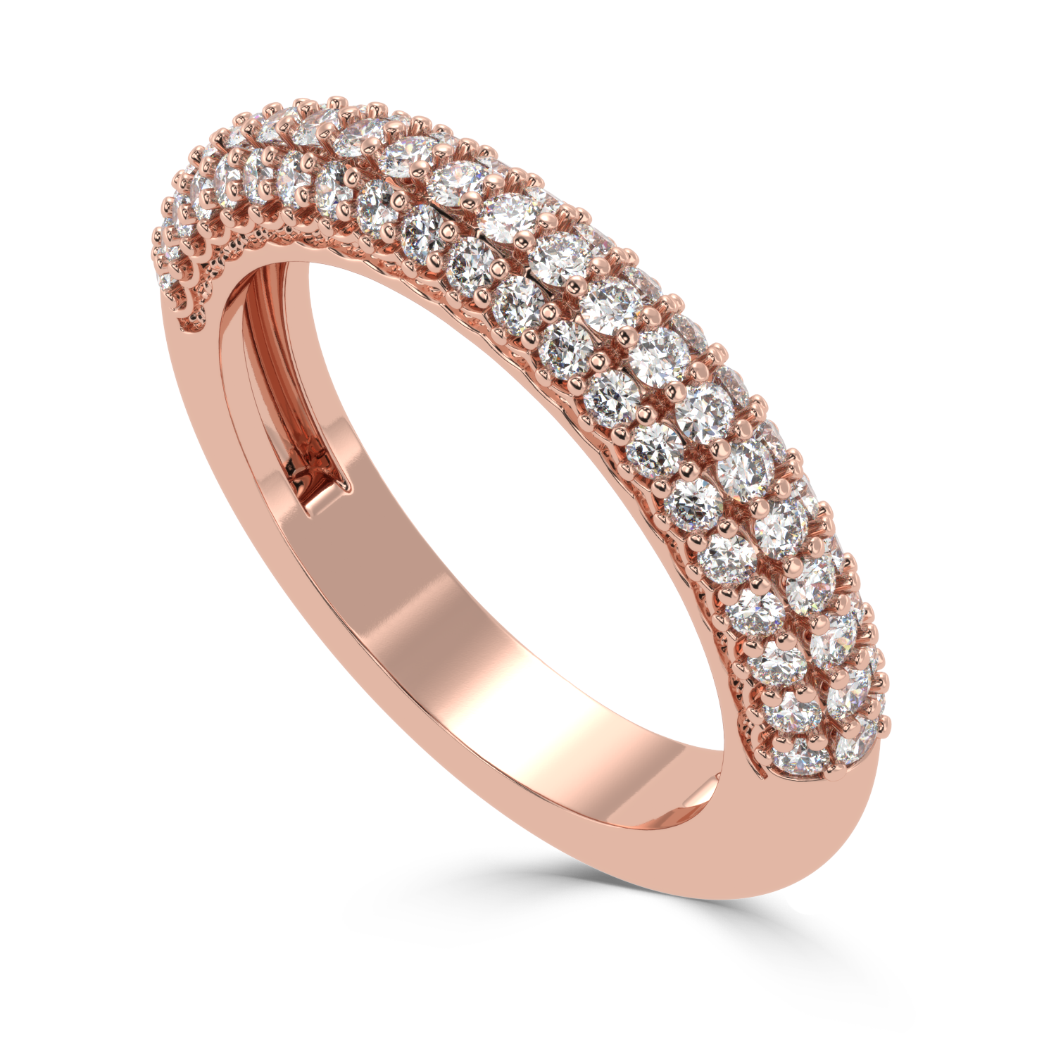 0.82 Carat G Color VS1 Clarity Diamond Studded Natural Diamond Ring.