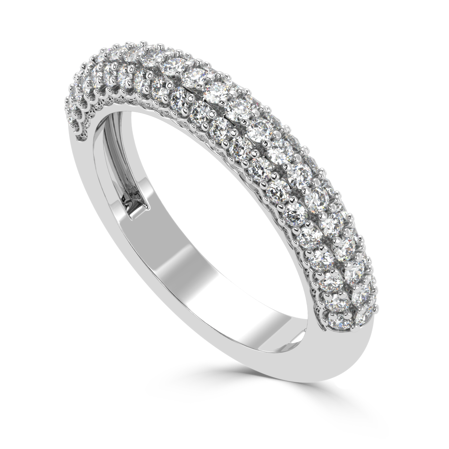 0.82 Carat G Color VS1 Clarity Diamond Studded Natural Diamond Ring.