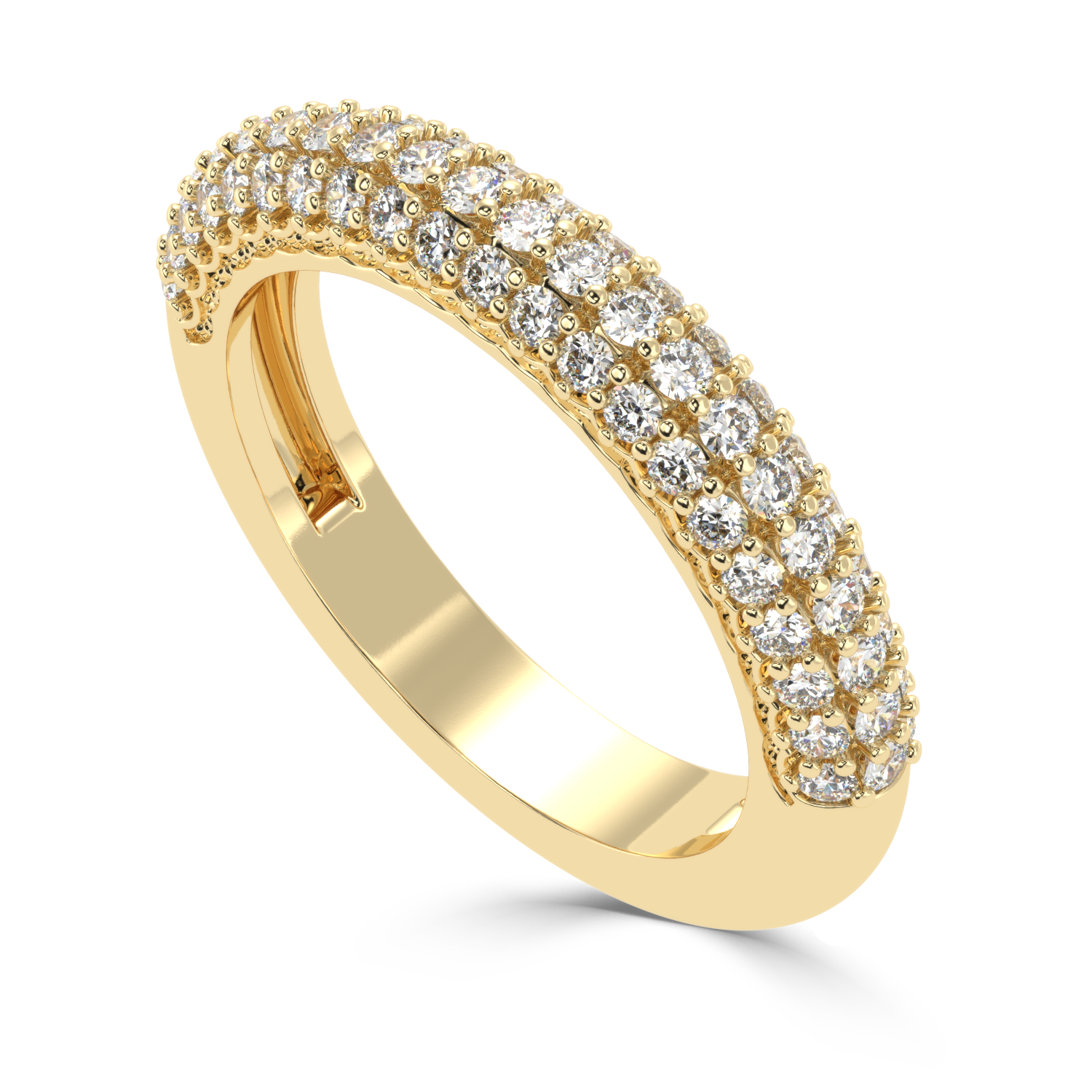 0.82 Carat G Color VS1 Clarity Diamond Studded Natural Diamond Ring.