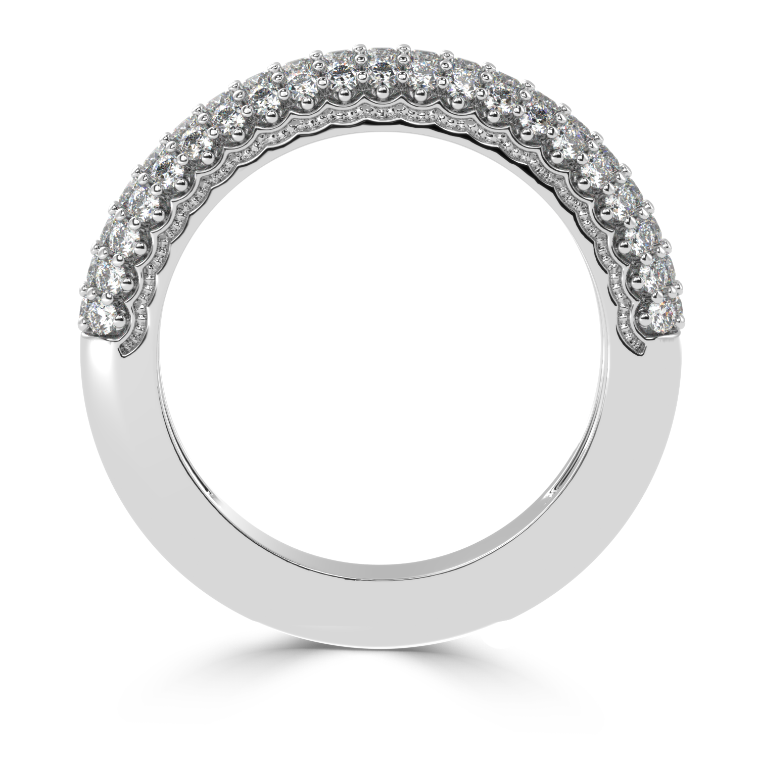 0.82 Carat G Color VS1 Clarity Diamond Studded Natural Diamond Ring.