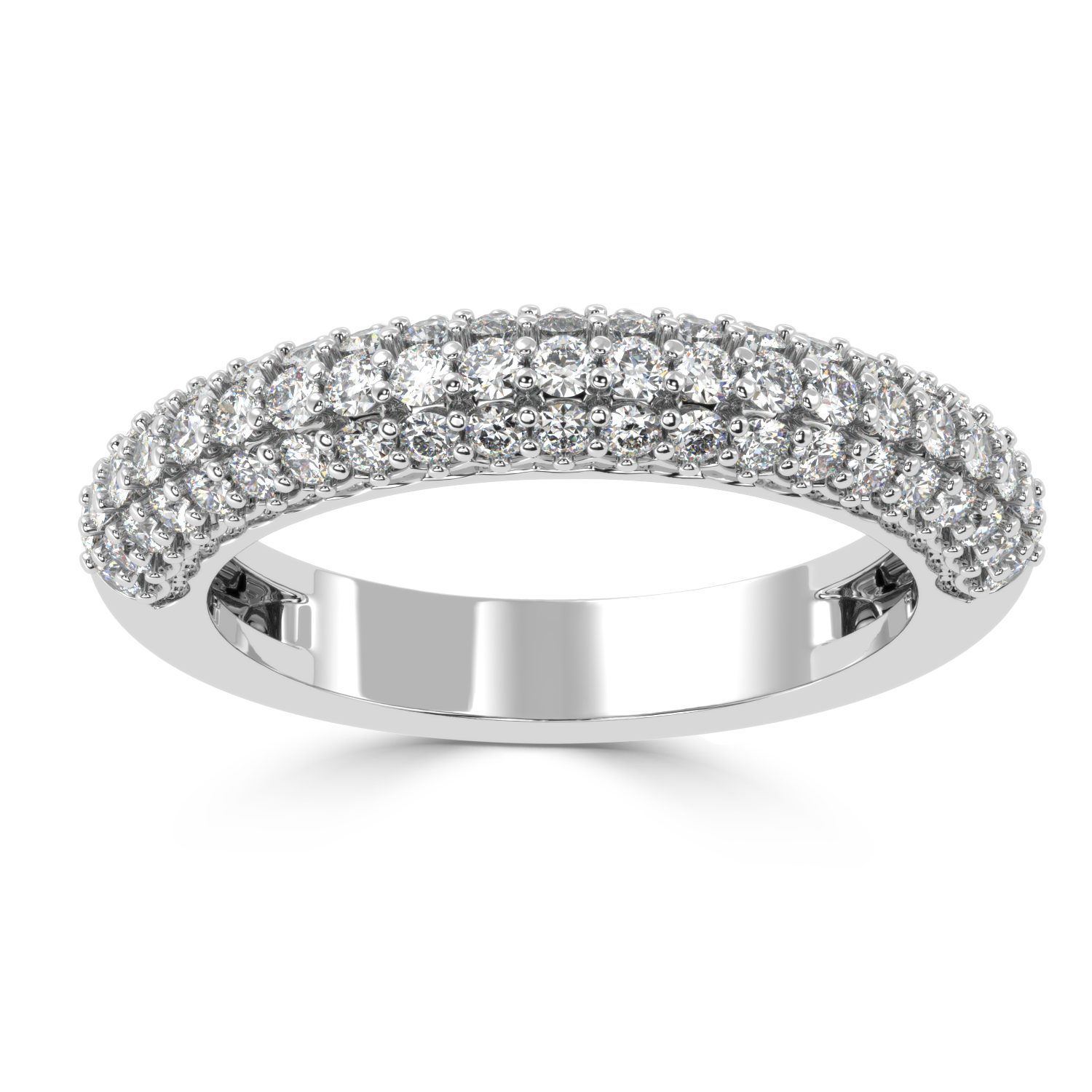 0.82 Carat G Color VS1 Clarity Diamond Studded Natural Diamond Ring.