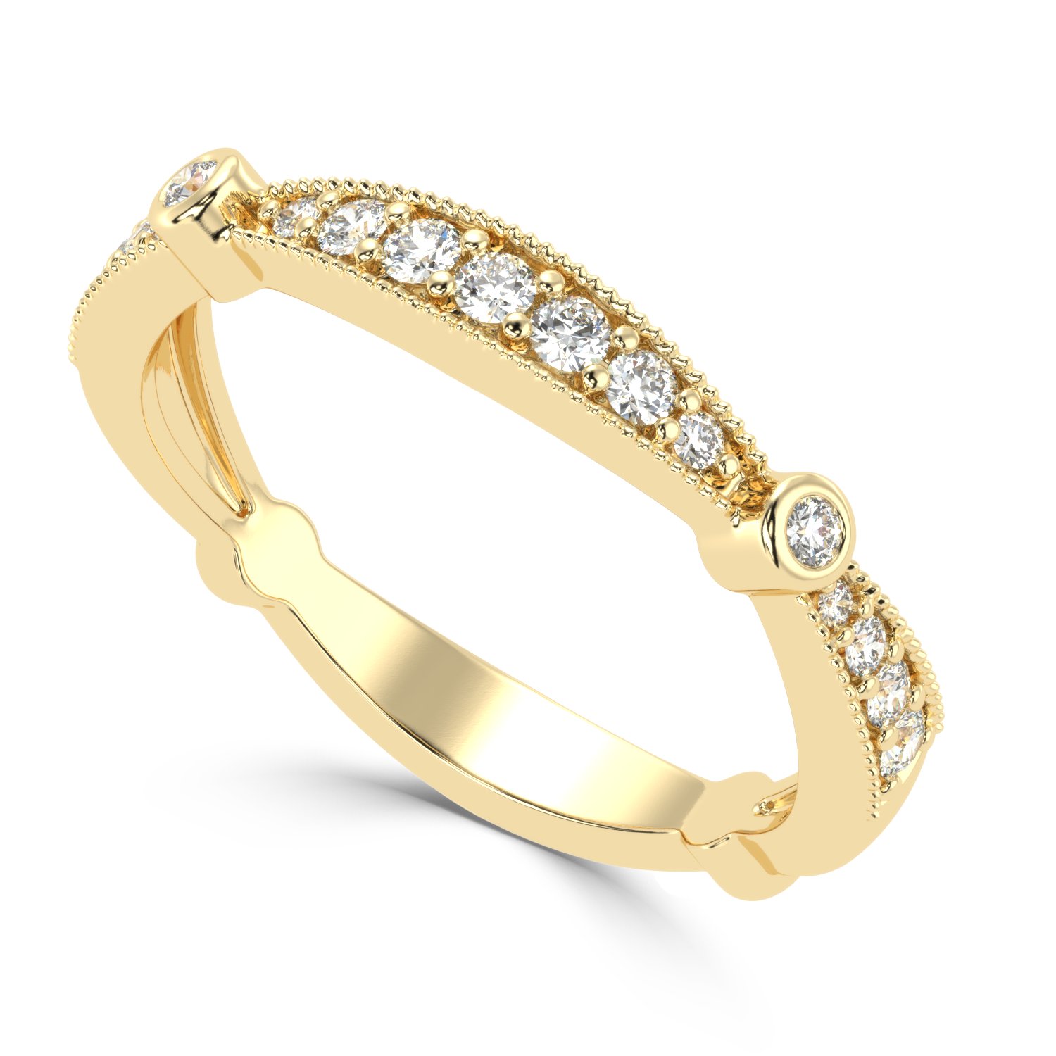 0.25 Carat G Color VS1 Clarity Diamond Studded Natural Diamond Ring.