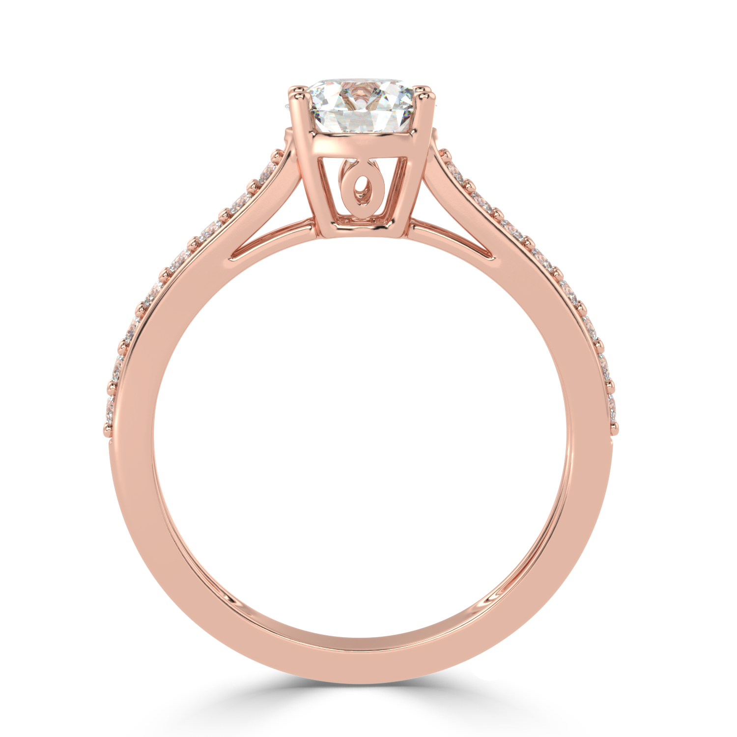 1.08Carat G Color VS1 Clarity Diamond Studded Natural Diamond Ring.