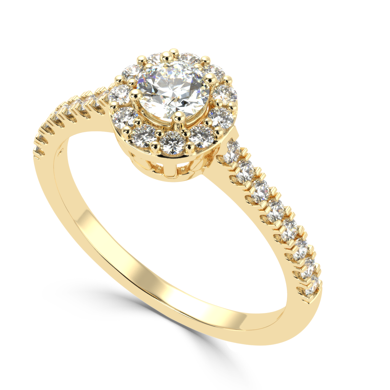 1.16 Carat H Color VS1 Clarity Diamond Studded Natural Diamond Ring.