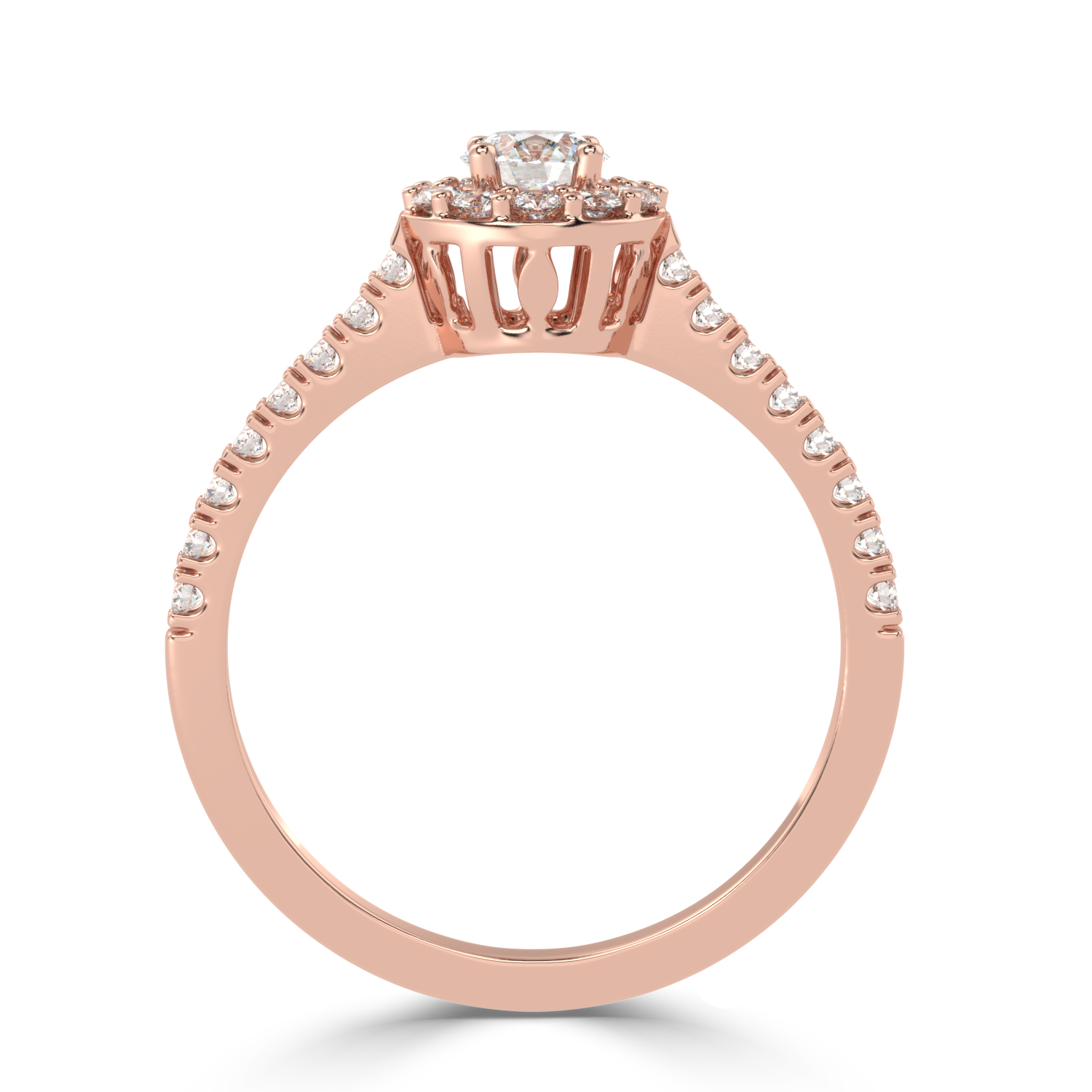 1.16 Carat H Color VS1 Clarity Diamond Studded Natural Diamond Ring.