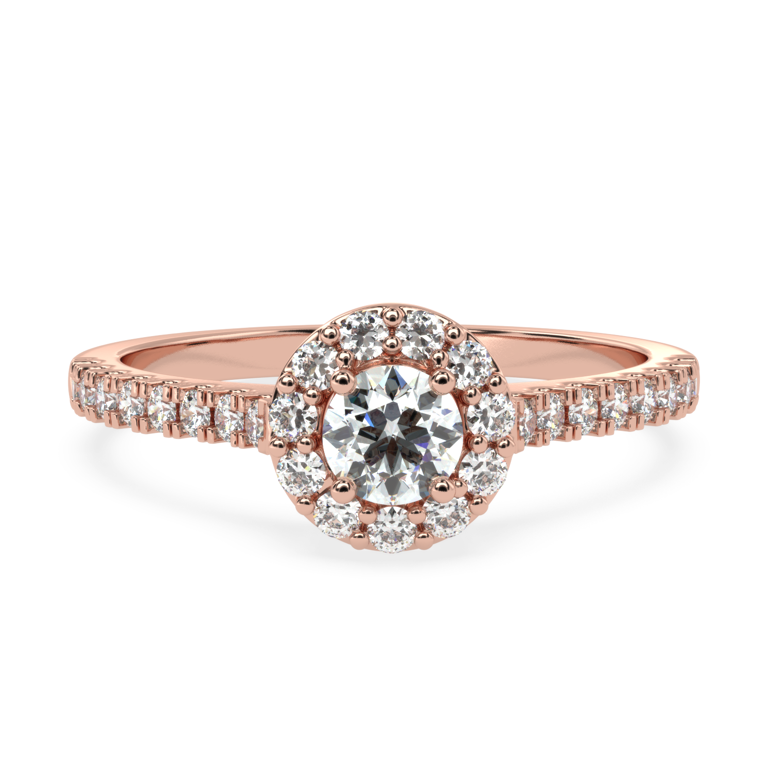 1.16 Carat H Color VS1 Clarity Diamond Studded Natural Diamond Ring.