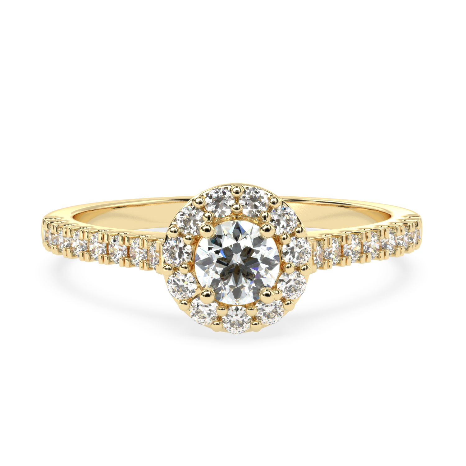 1.16 Carat H Color VS1 Clarity Diamond Studded Natural Diamond Ring.