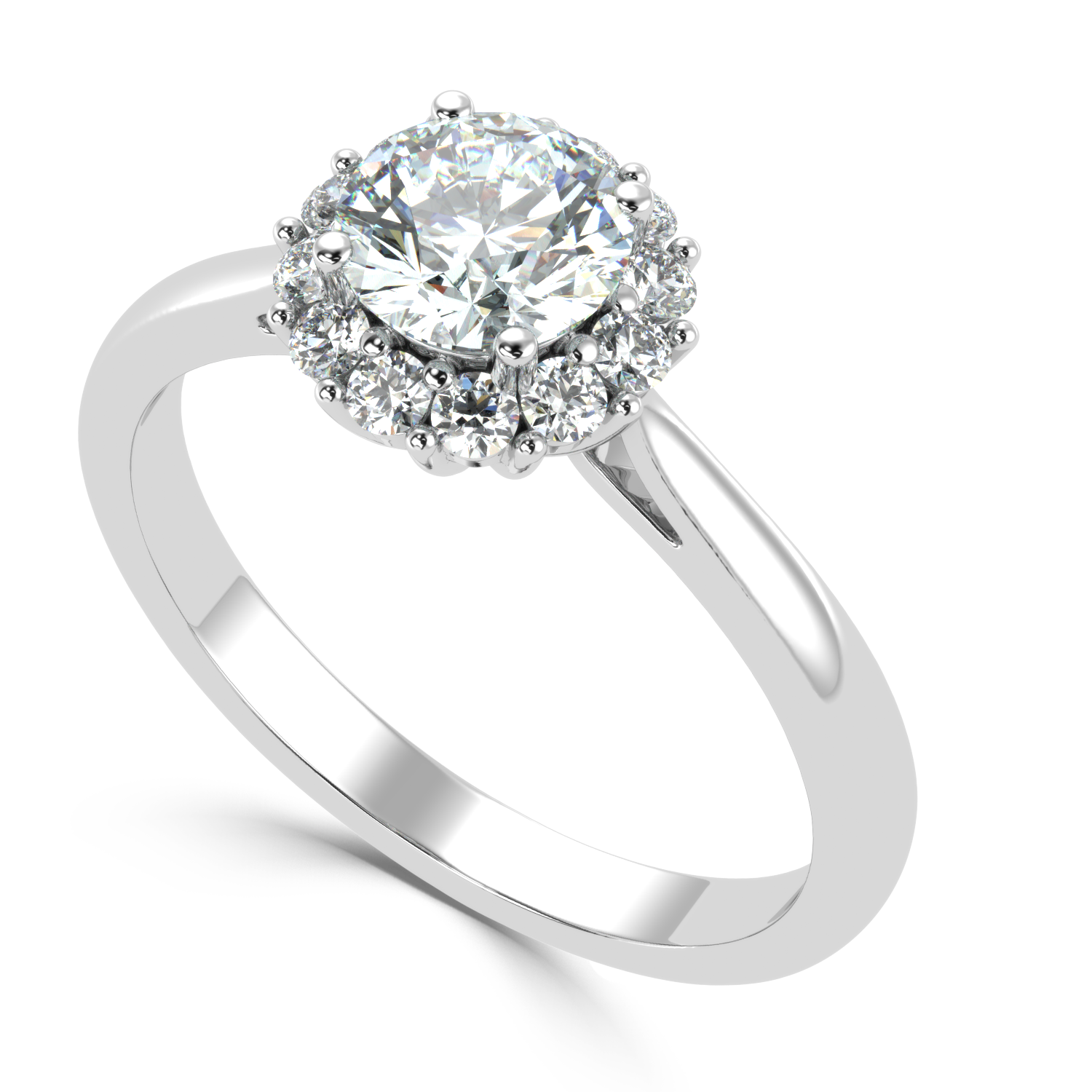 1.4 Carat I Color VS1 Clarity Diamond Studded Natural Diamond Ring.