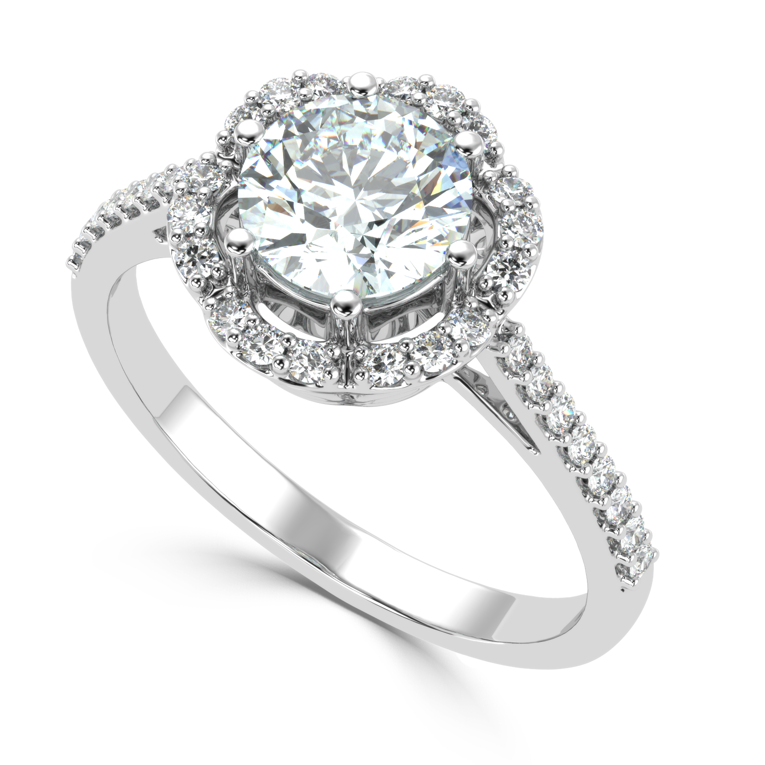 1.22 Carat G Color VS1 Clarity Diamond Studded Natural Diamond Ring.