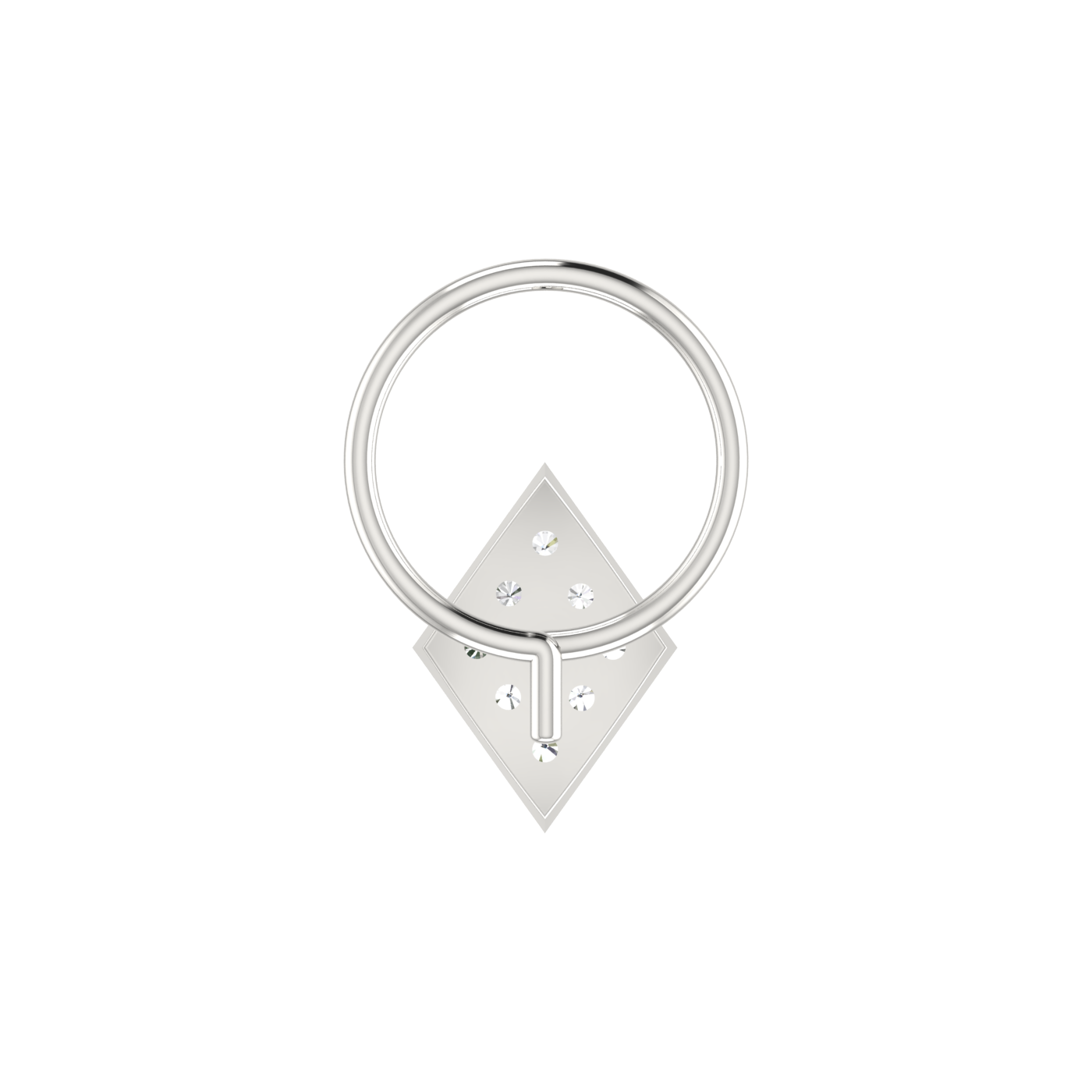 0.06 Carat Natural Diamond Nose Pin - HI Color, VS-SI Clarity.