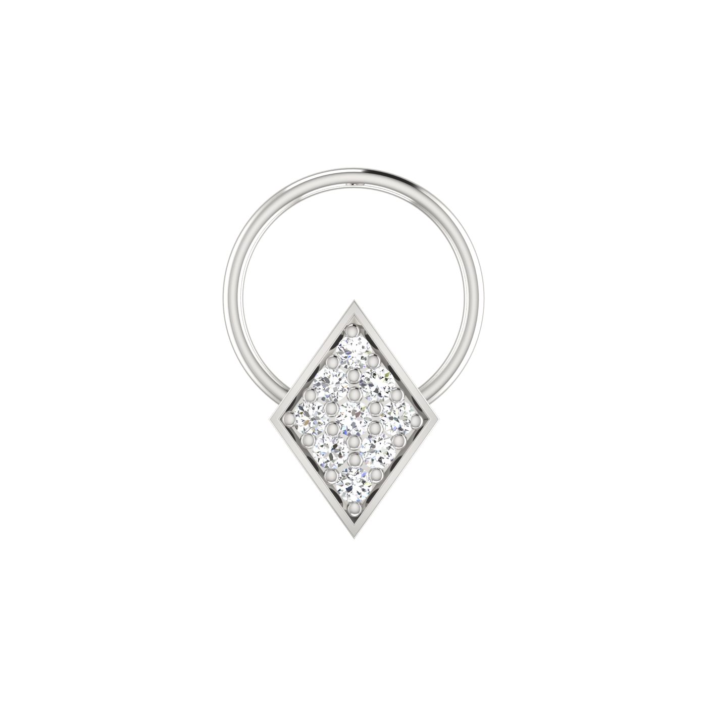 0.06 Carat Natural Diamond Nose Pin - HI Color, VS-SI Clarity.