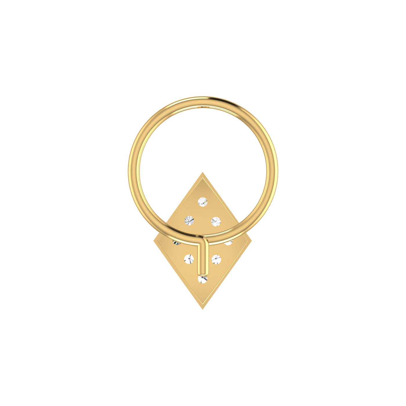 0.06 Carat Lab Grown Diamond Nose Pin | Certified