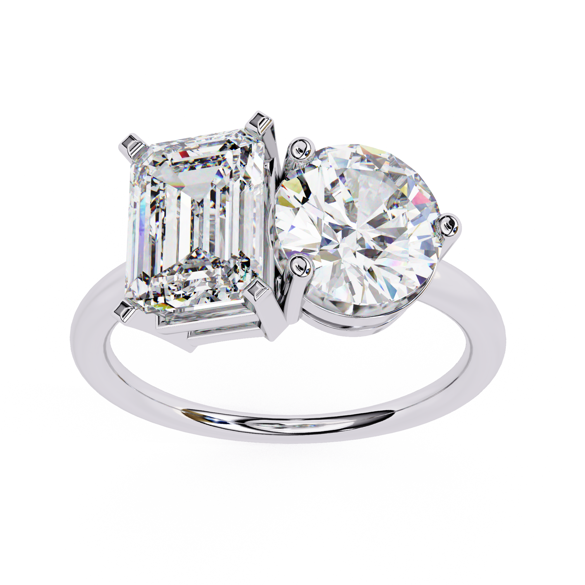 Buy 4.04ct Radiant Cut Natural Diamond Ring Solitairekart