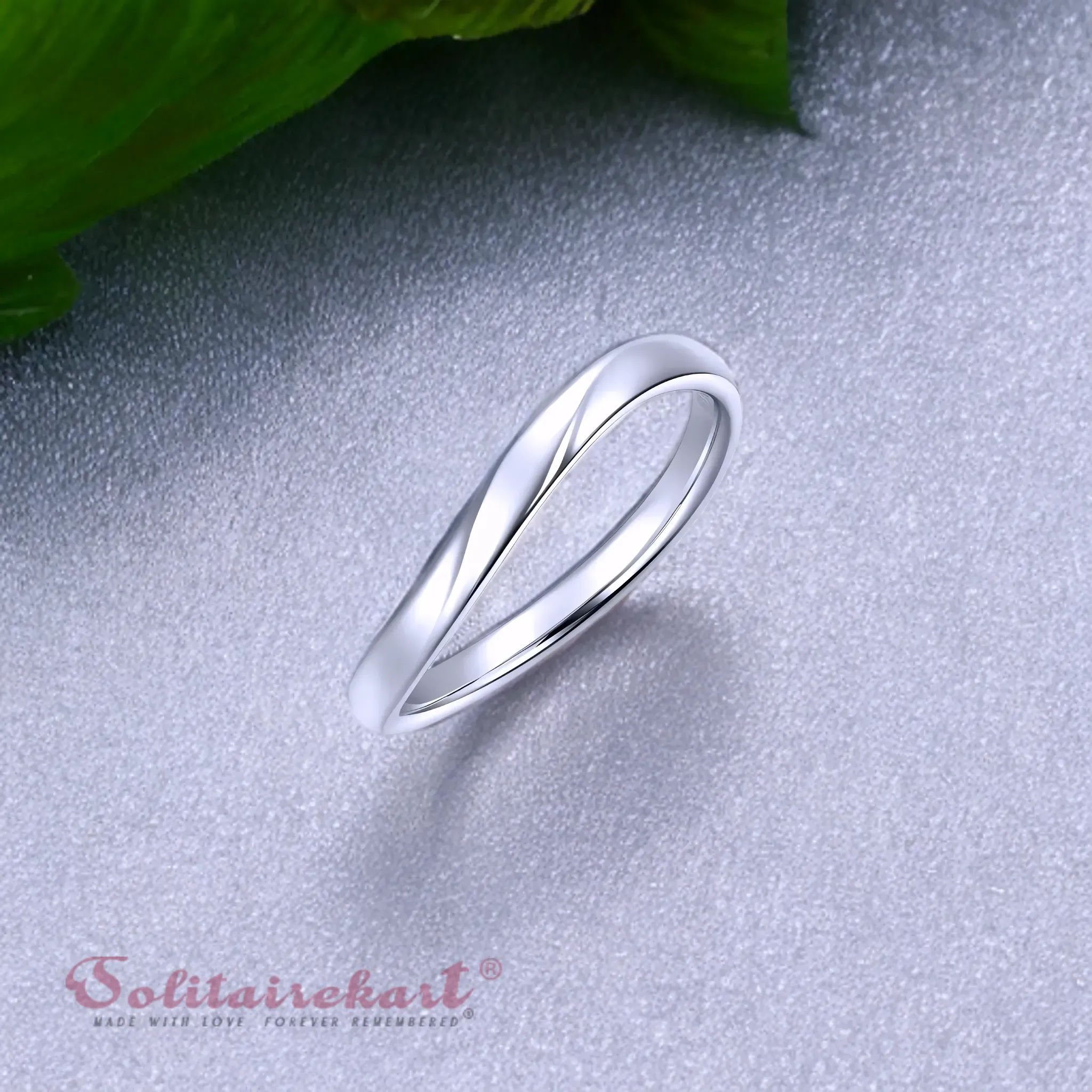 Solitairekart Platinum Cross Style Band 5.502gm For Unisex.