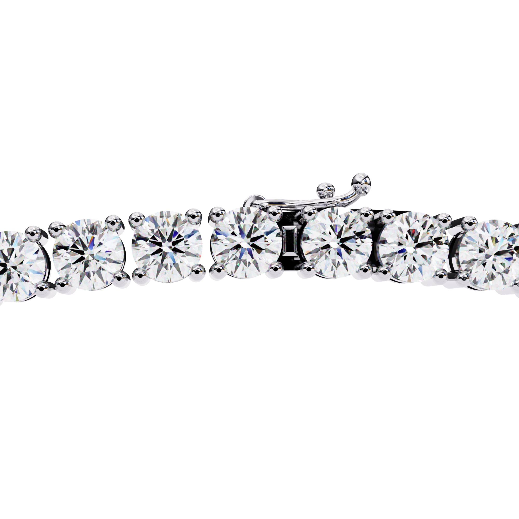 Solitairekart 17.54ct Natural Diamond Tennis Necklace-HI Color, VS-SI Clarity