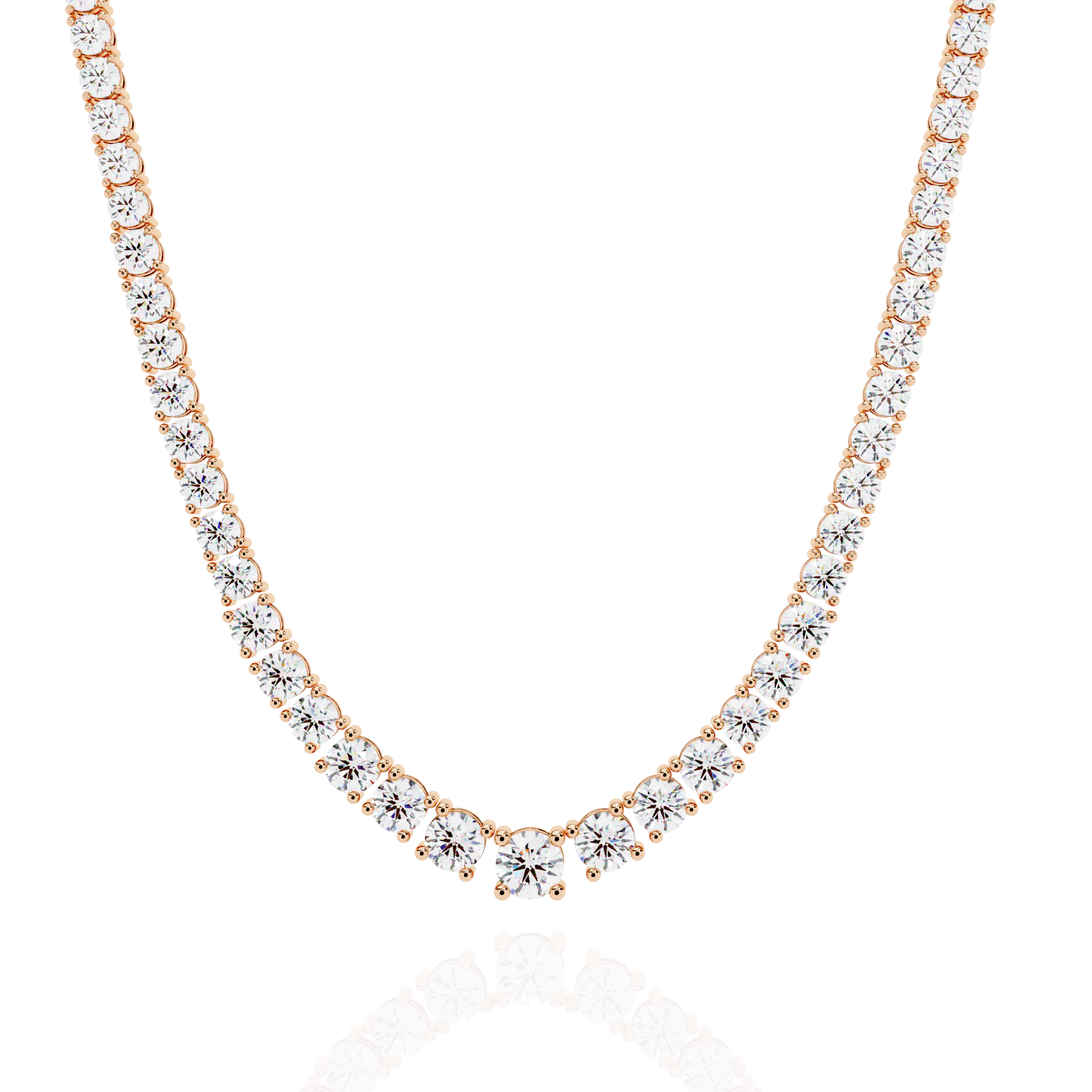 Solitairekart 17.54ct Lab Grown Diamond Tennis Necklace