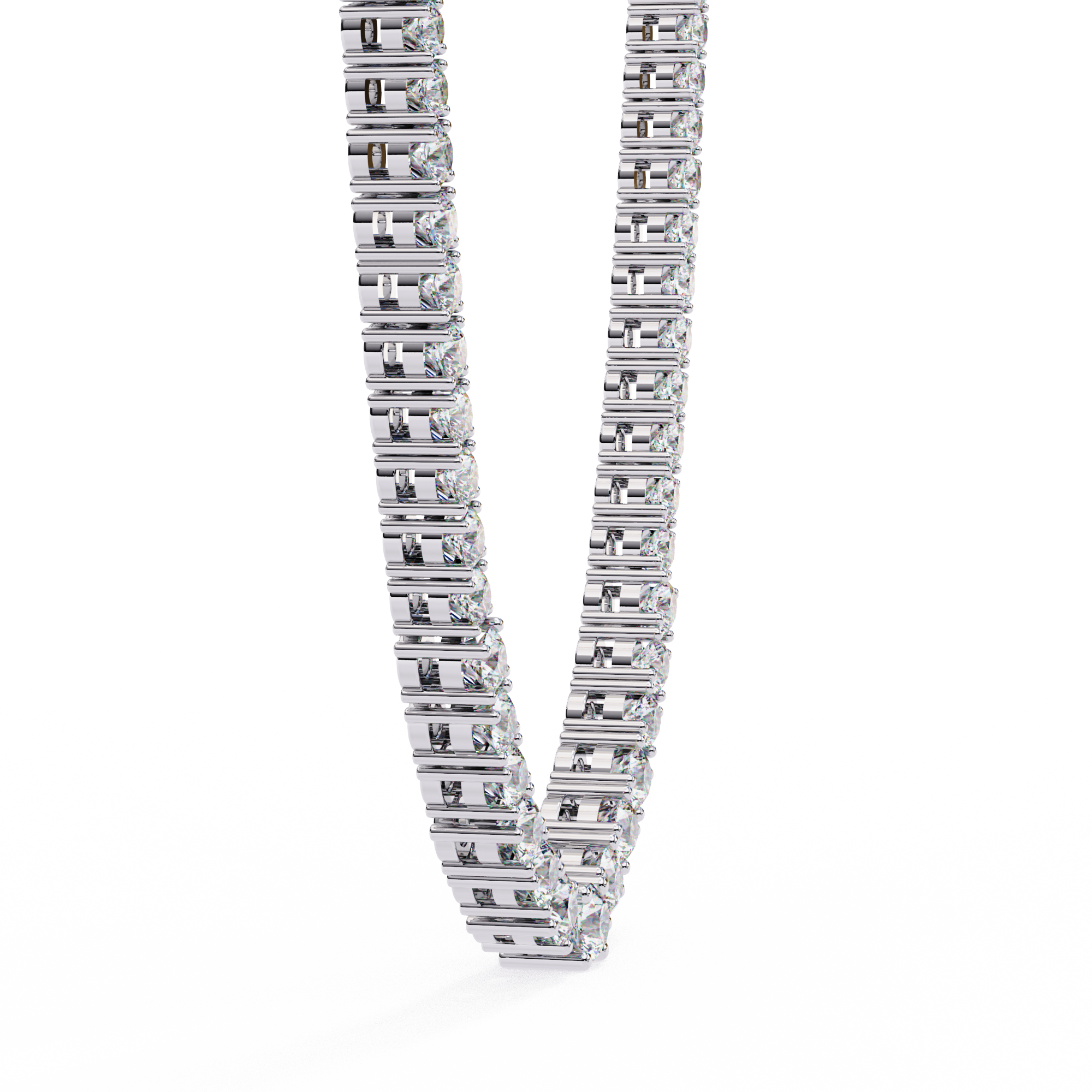 Solitairekart 17.54ct Lab Grown Diamond Tennis Necklace