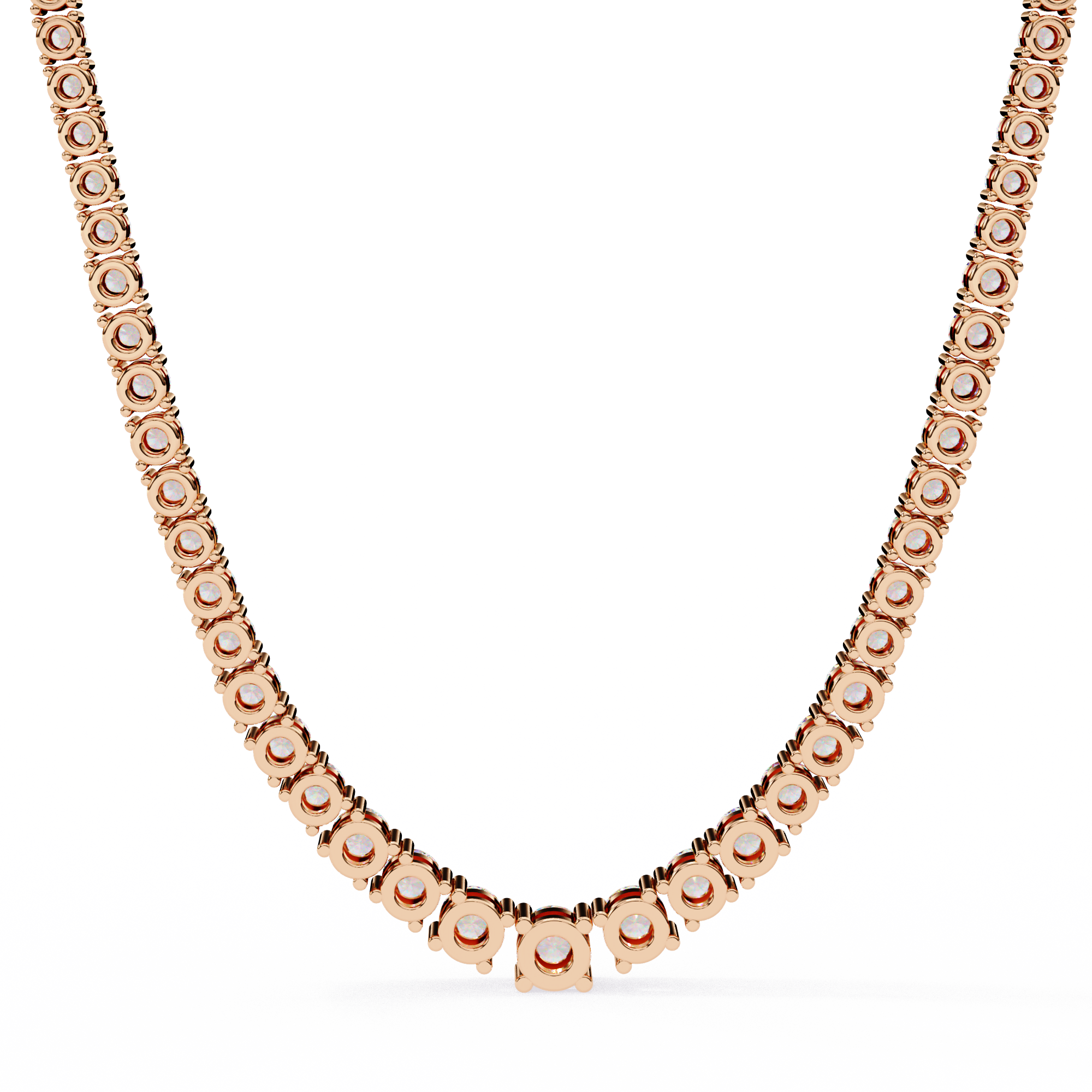 Solitairekart 17.54ct Lab Grown Diamond Tennis Necklace