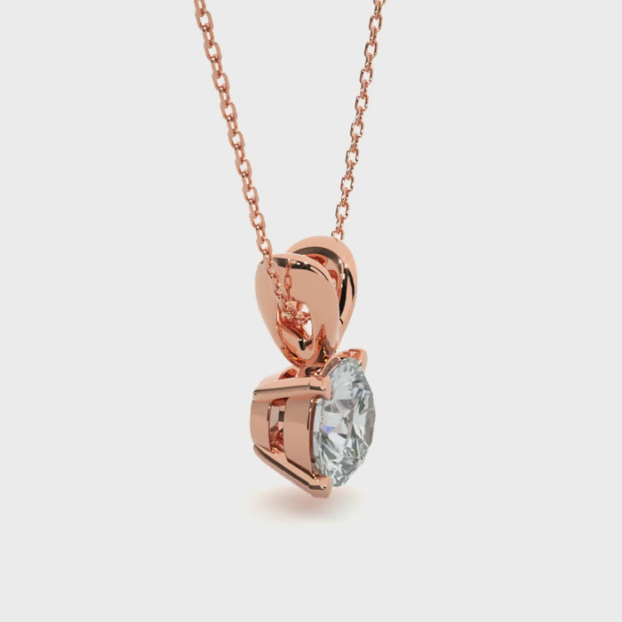 0.59 Carat G Color VS1 Clarity Diamond Studded Natural Diamond Pendent.