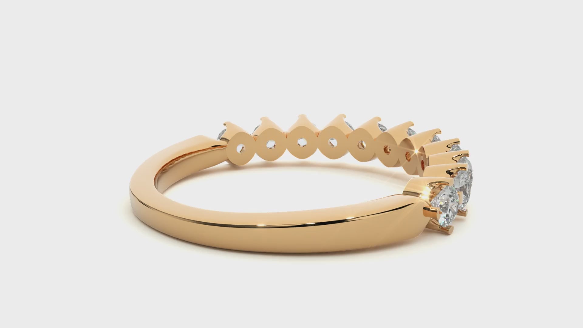 0.57 Carat HI Color VS1 Clarity Diamond Studded Natural Diamond Ring.