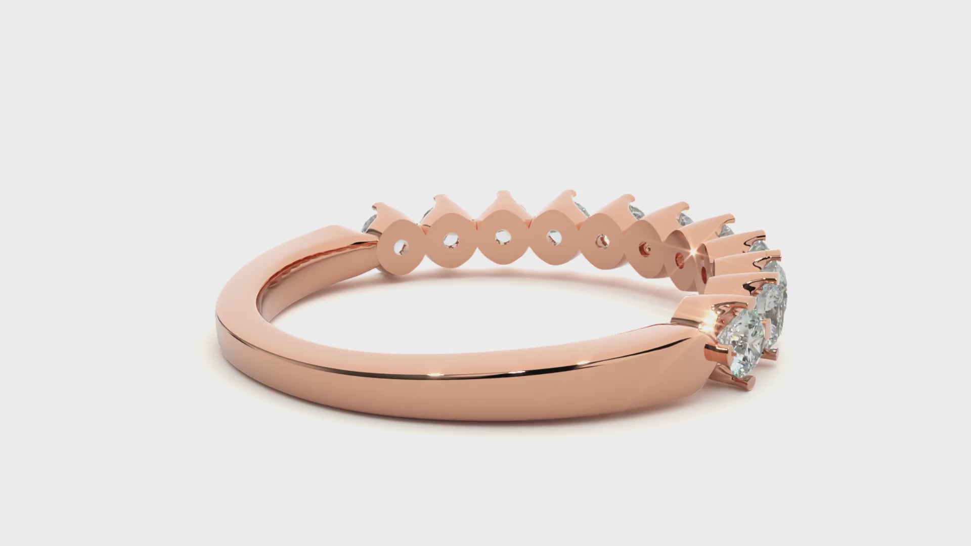 0.57 Carat HI Color VS1 Clarity Diamond Studded Natural Diamond Ring.