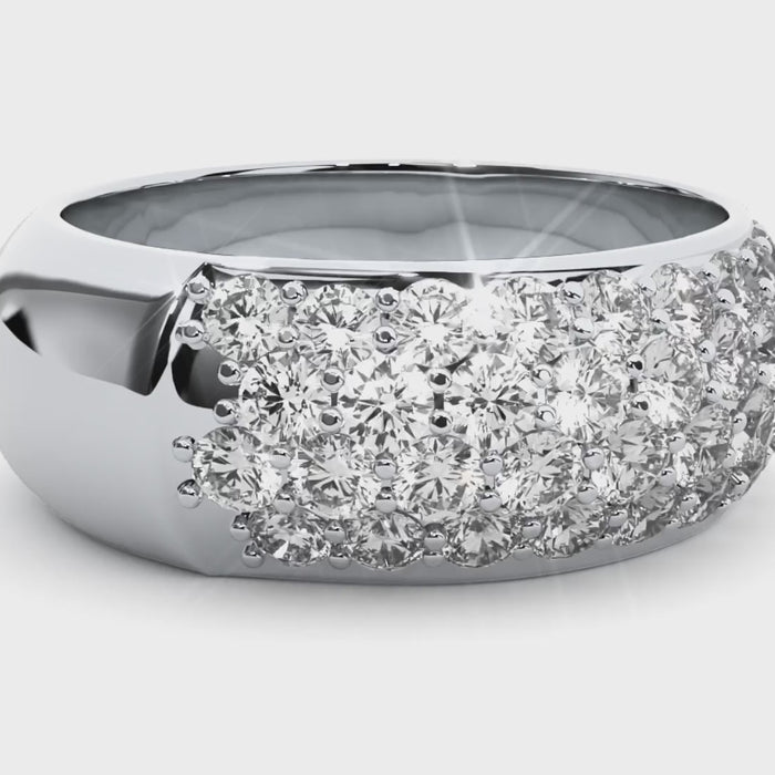 1.87 Carat H Color VS1 Clarity Diamond Studded Natural Diamond Ring.