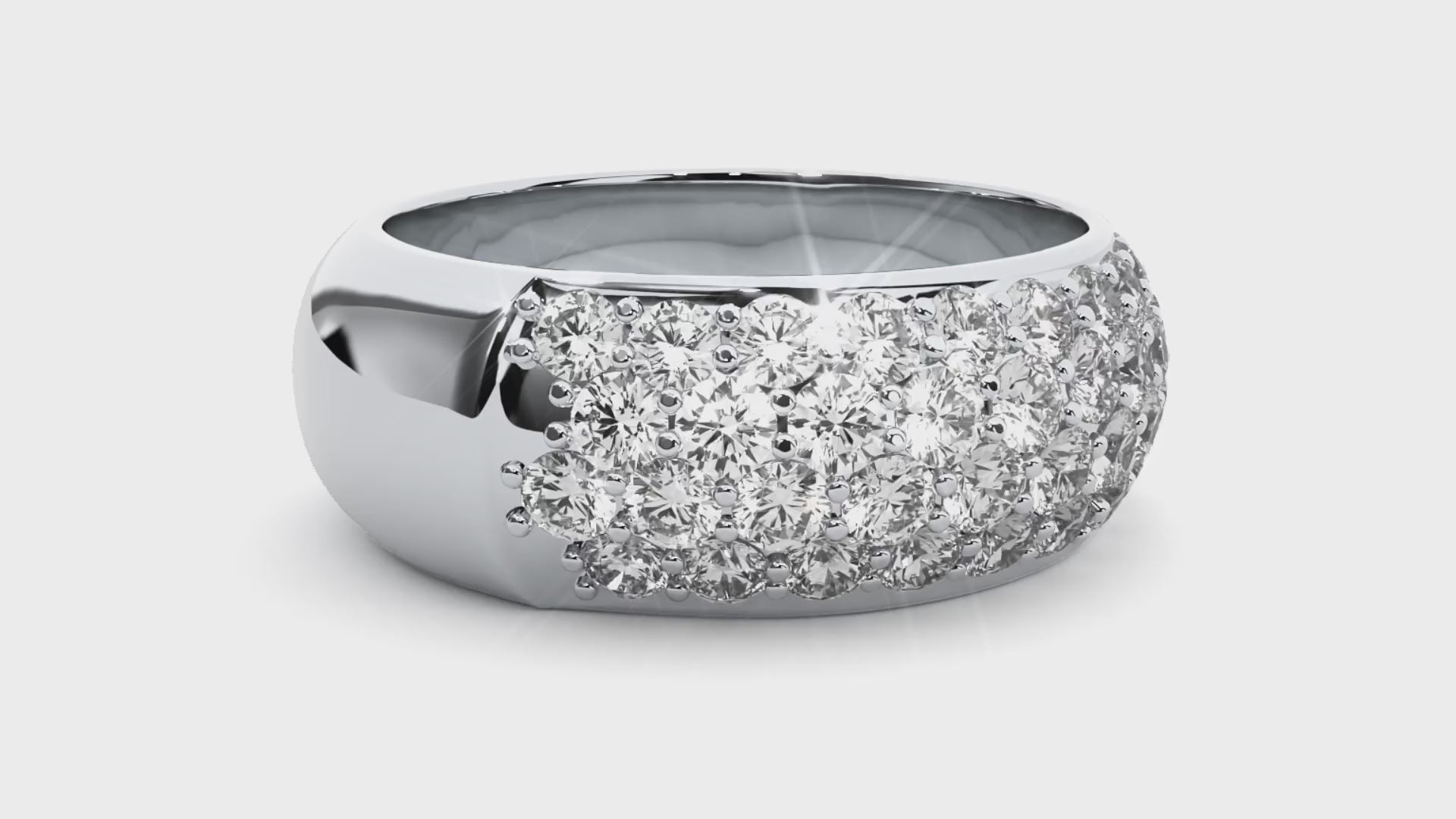 1.87 Carat H Color VS1 Clarity Diamond Studded Natural Diamond Ring.