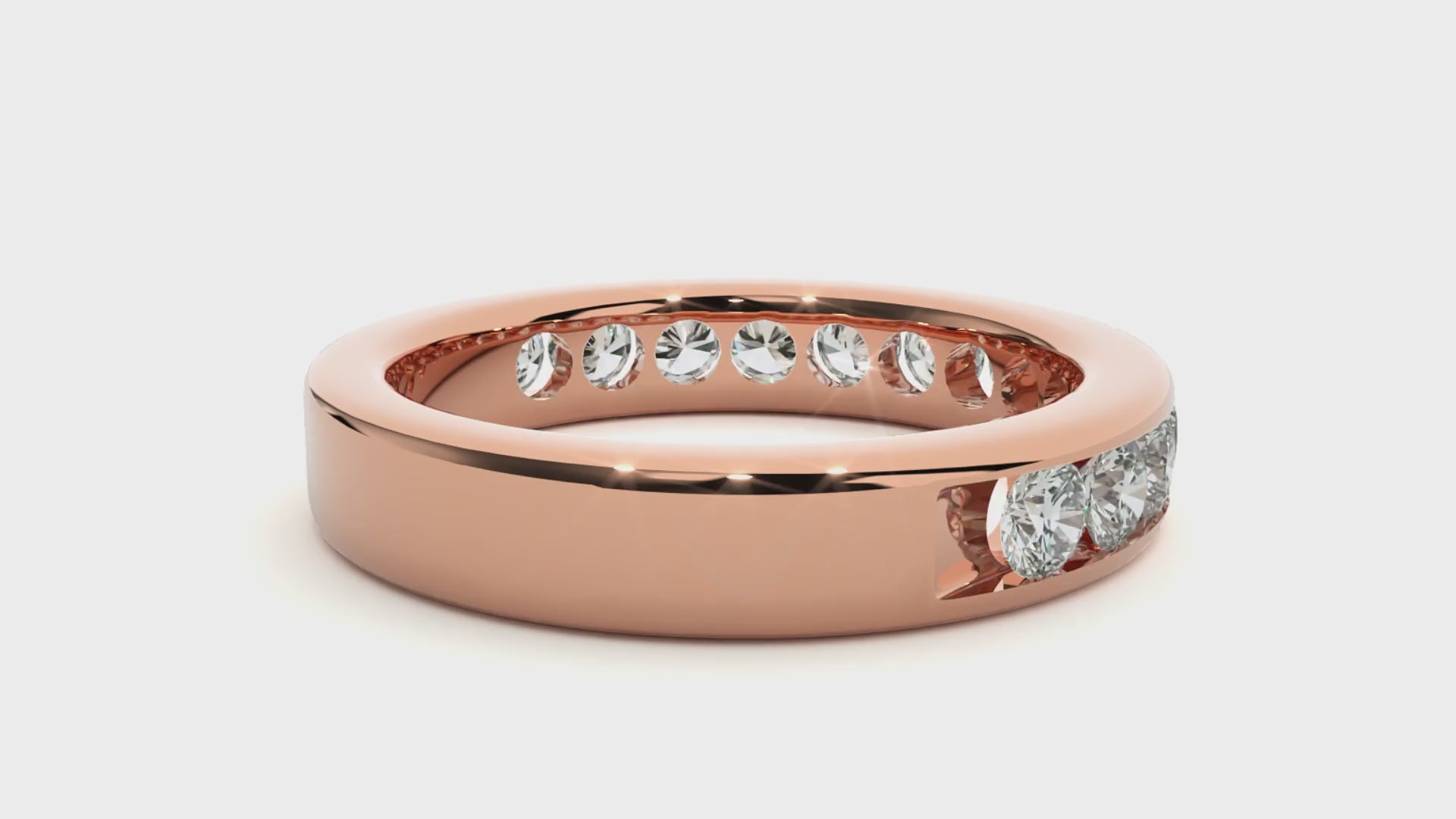 0.96 Carat HI Color VS1 Clarity Diamond Studded Natural Diamond Ring.