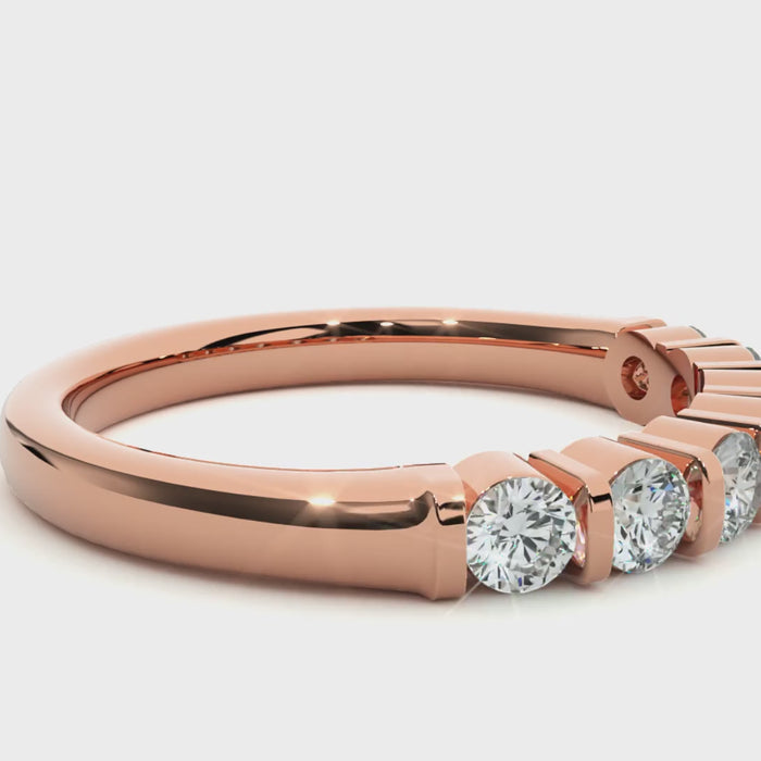 0.52 Carat HI Color VS1 Clarity Diamond Studded Natural Diamond Ring.