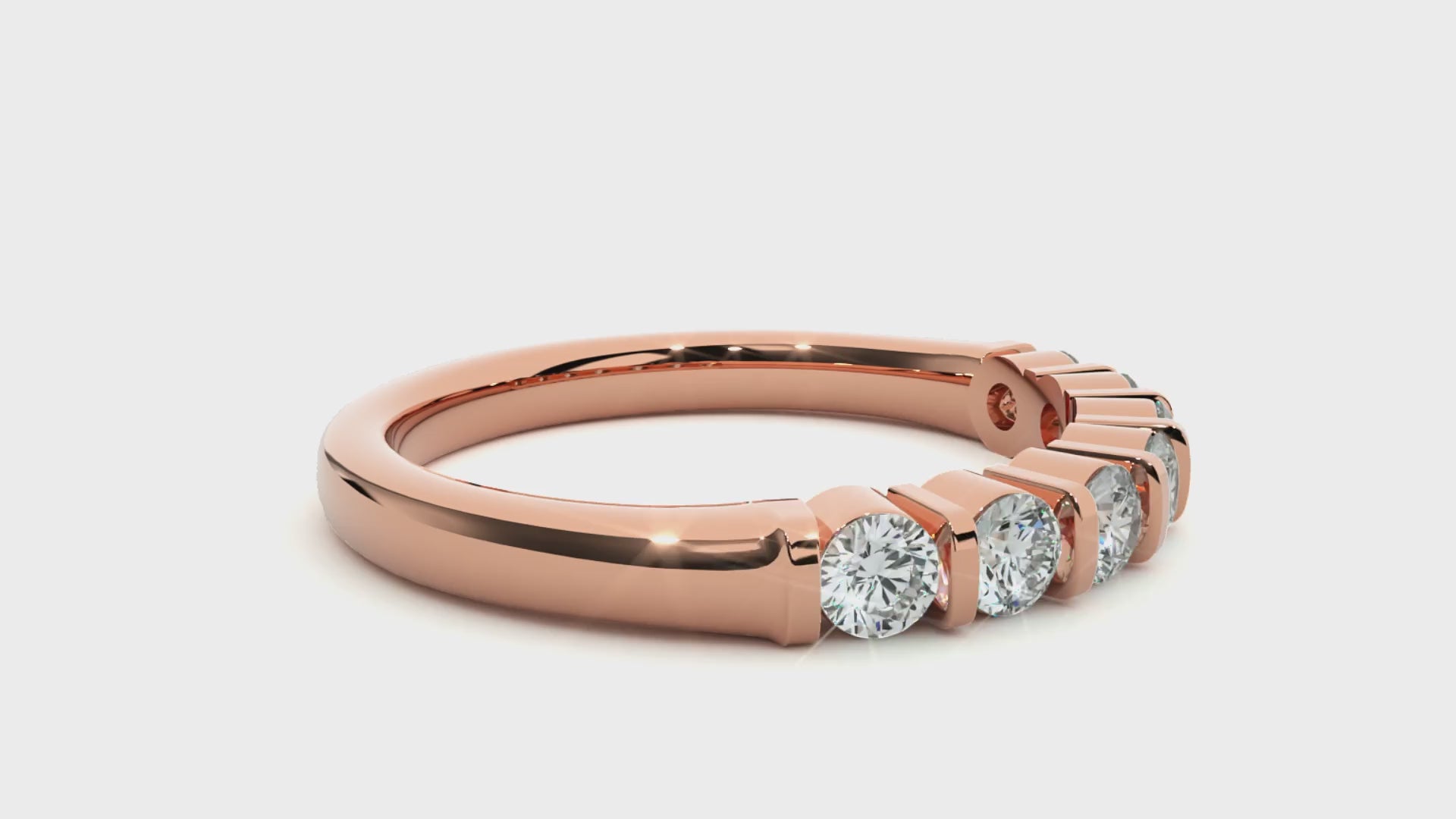 0.52 Carat HI Color VS1 Clarity Diamond Studded Natural Diamond Ring.