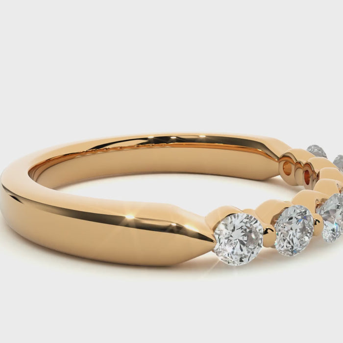 0.52 Carat IJ Color VS1 Clarity Diamond Studded Natural Diamond Ring.